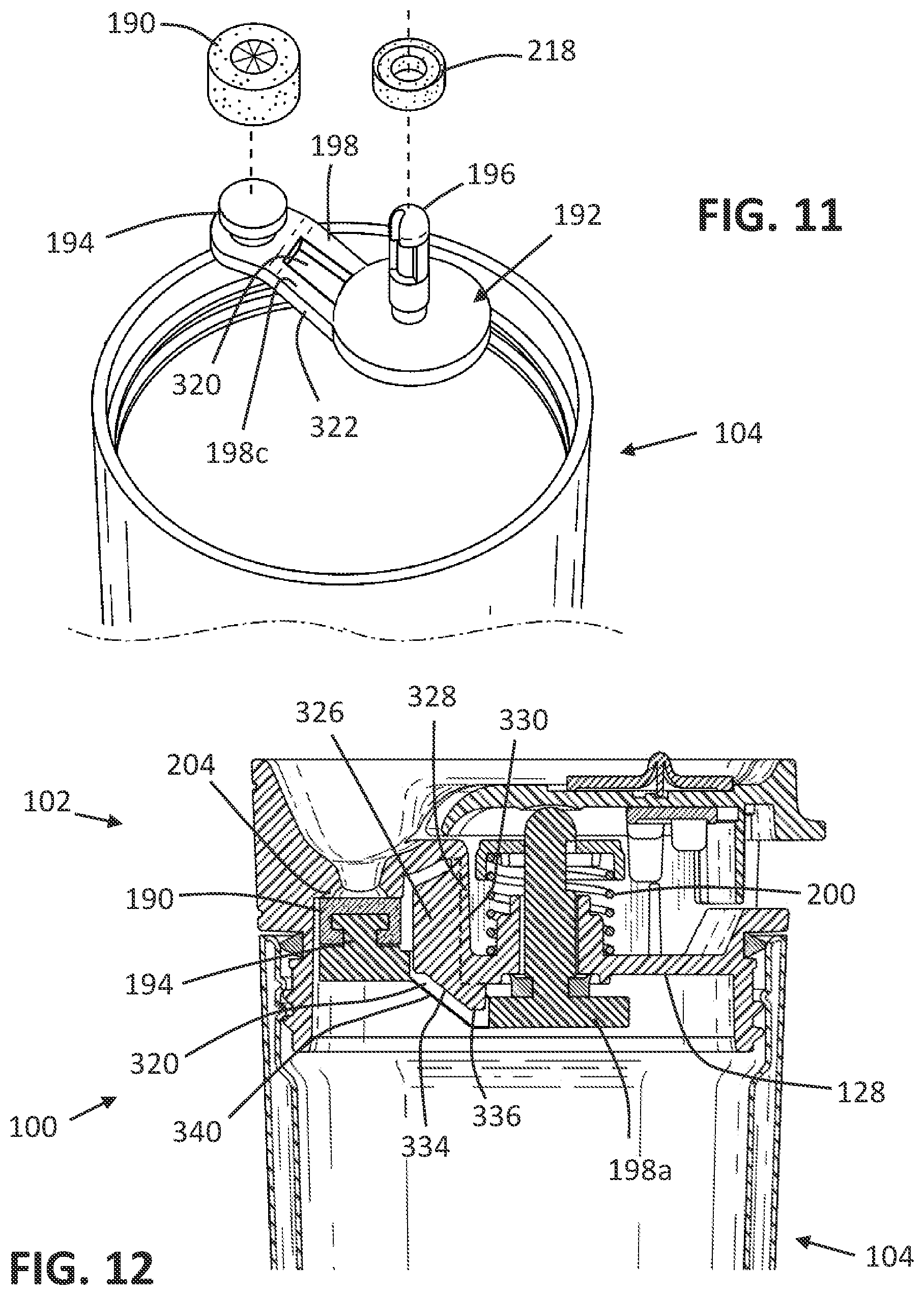 Patent US12492049 Figure 8 – Assemblies for drinking and related methods
