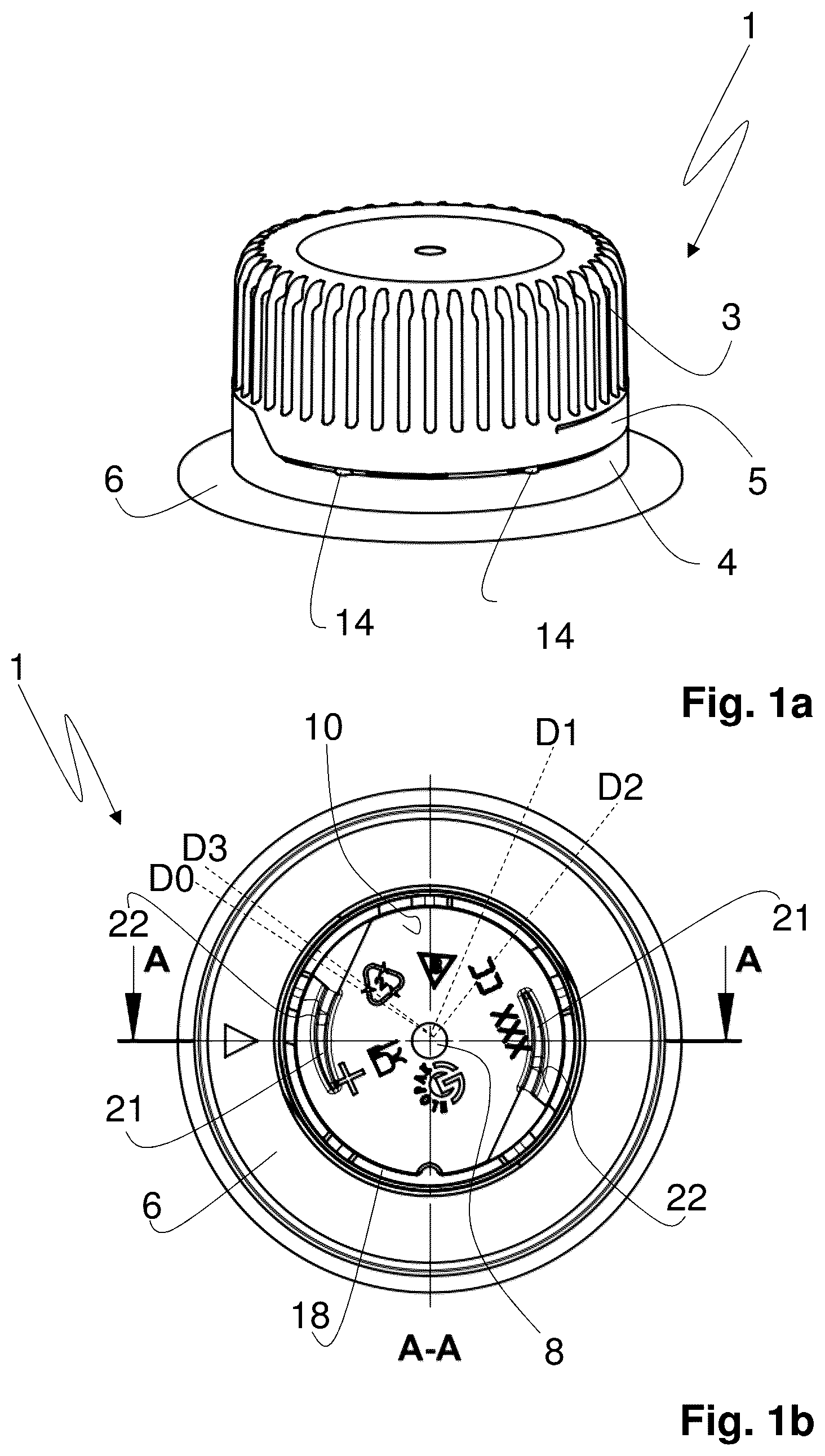 Patent US12492050 Figure 1 – Closure device