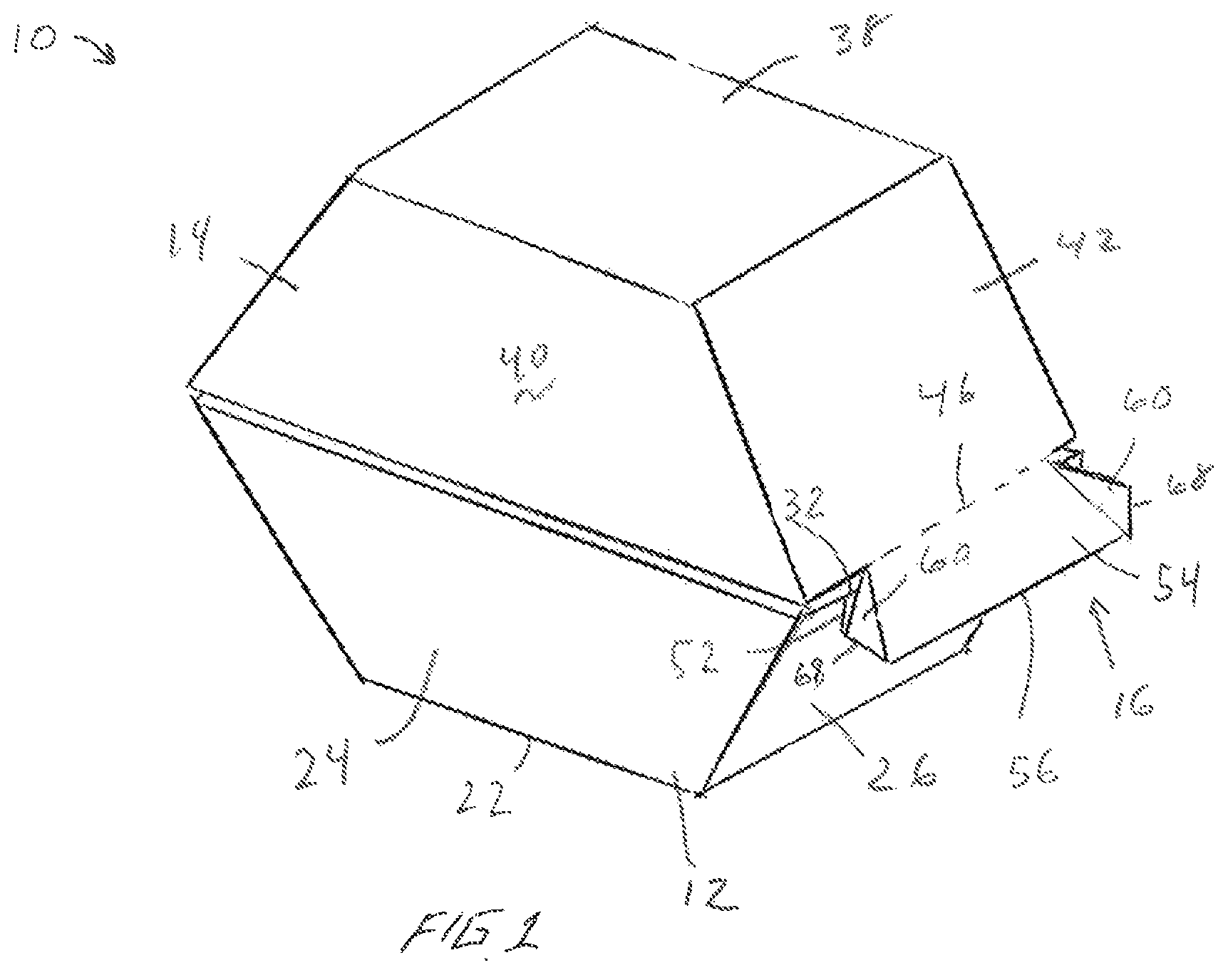 Patent US12492051 — Food container with condiment compartment — Figure 1