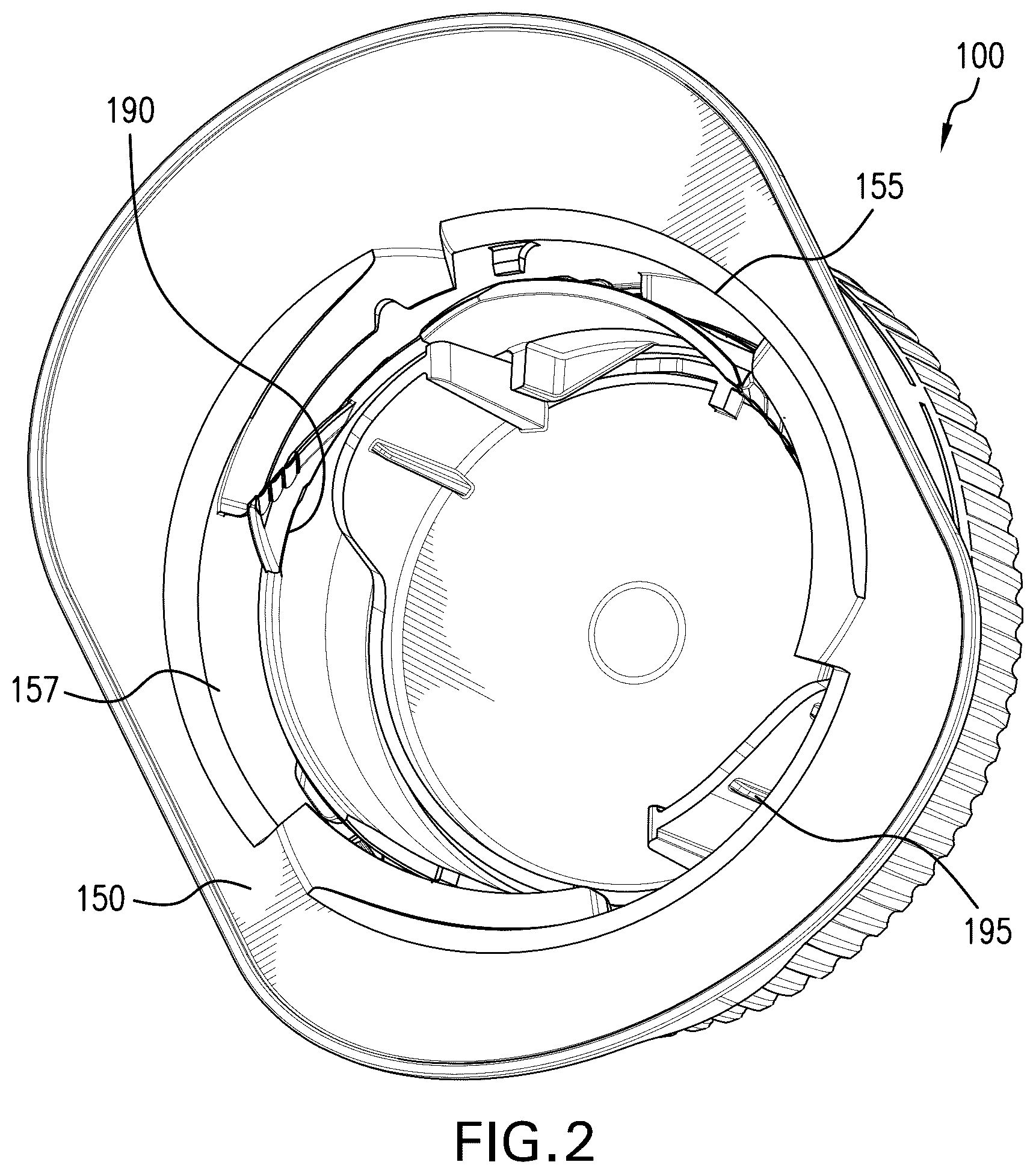 Patent US12492052 Figure 2 – Tethered cap and spout