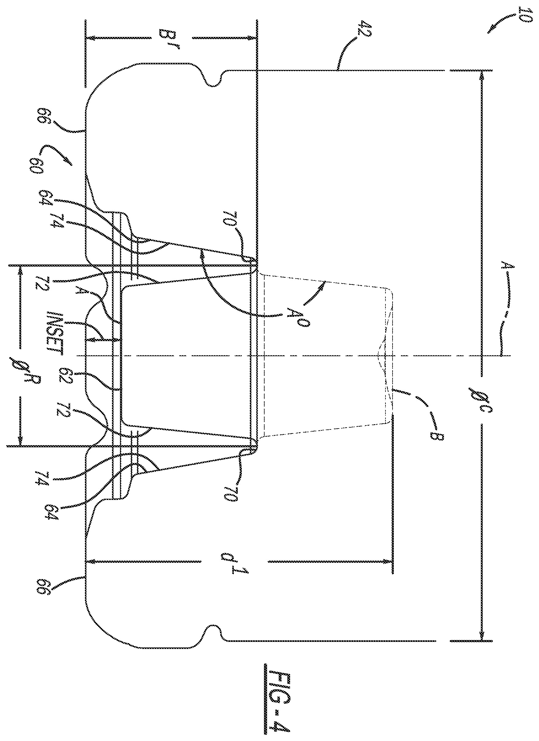 Patent US12492058 Figure 4 – Vertical displacement container base
