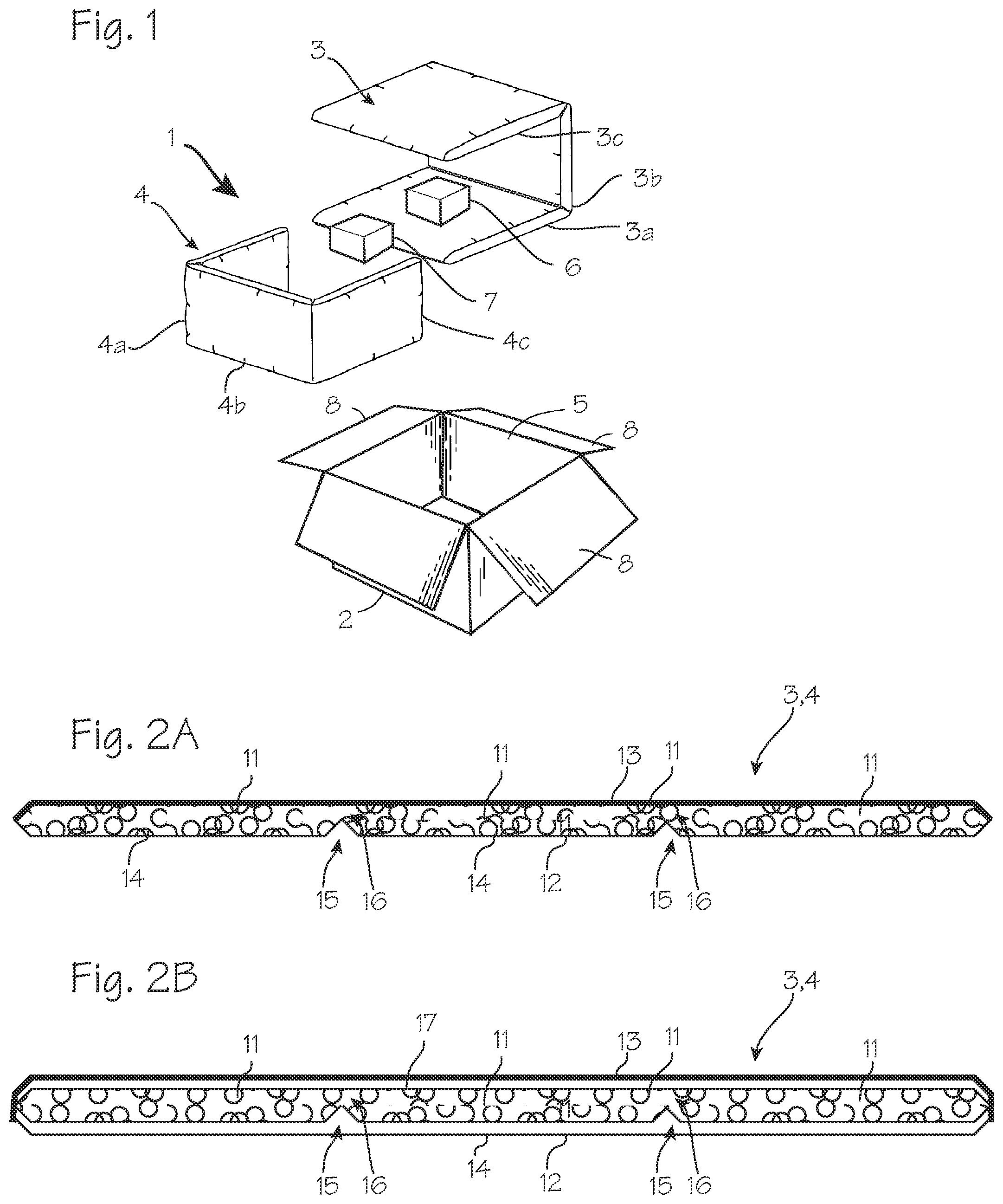 Patent US12492064 Figure 1 – Insulated packaging for use with dry ice