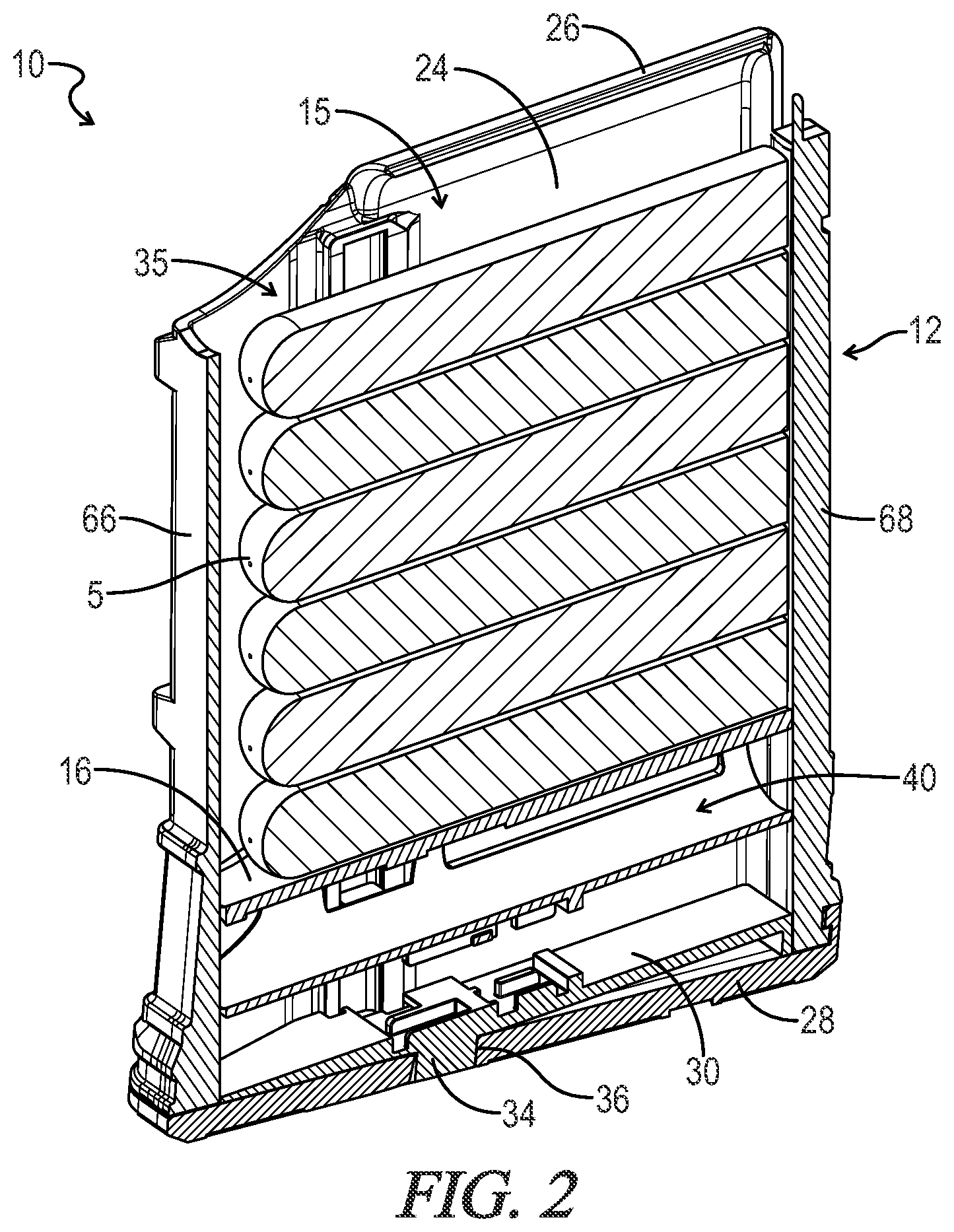 Patent US12492065 Figure 2 – Portable humidor