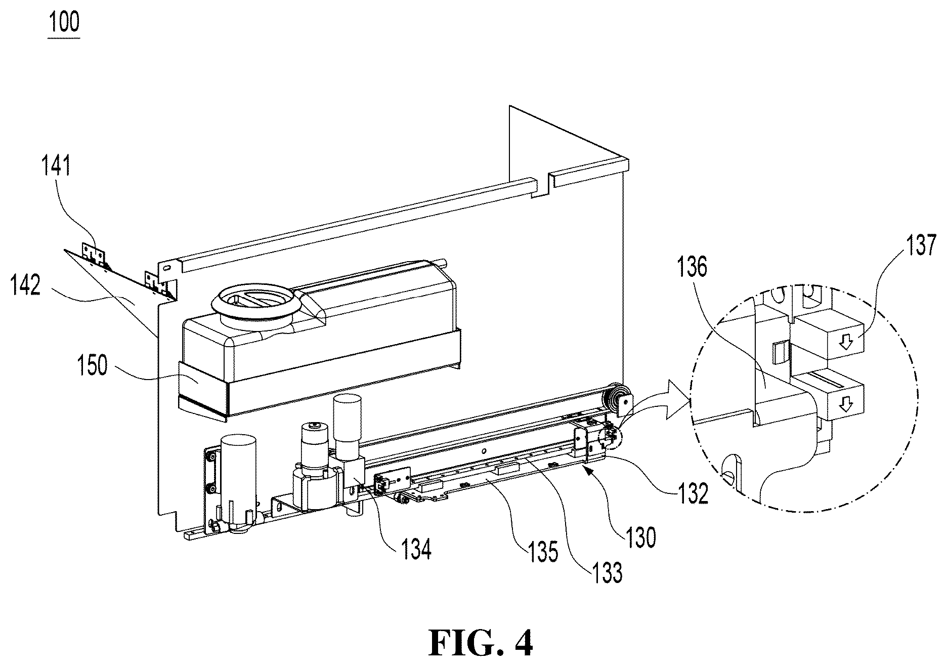 Patent US12492070 Figure 4 – Apparatus for collecting container