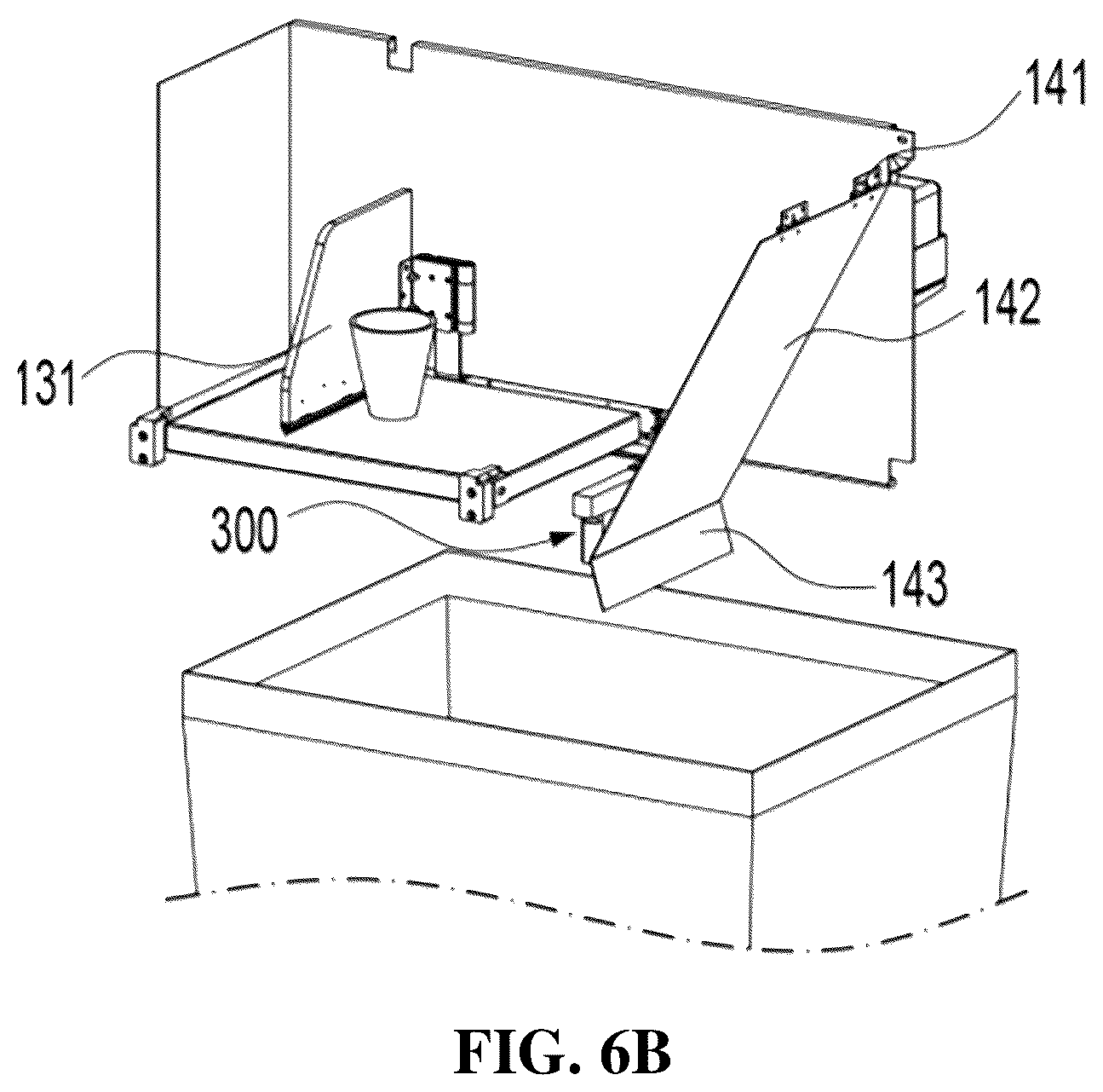 Patent US12492070 Figure 7 – Apparatus for collecting container