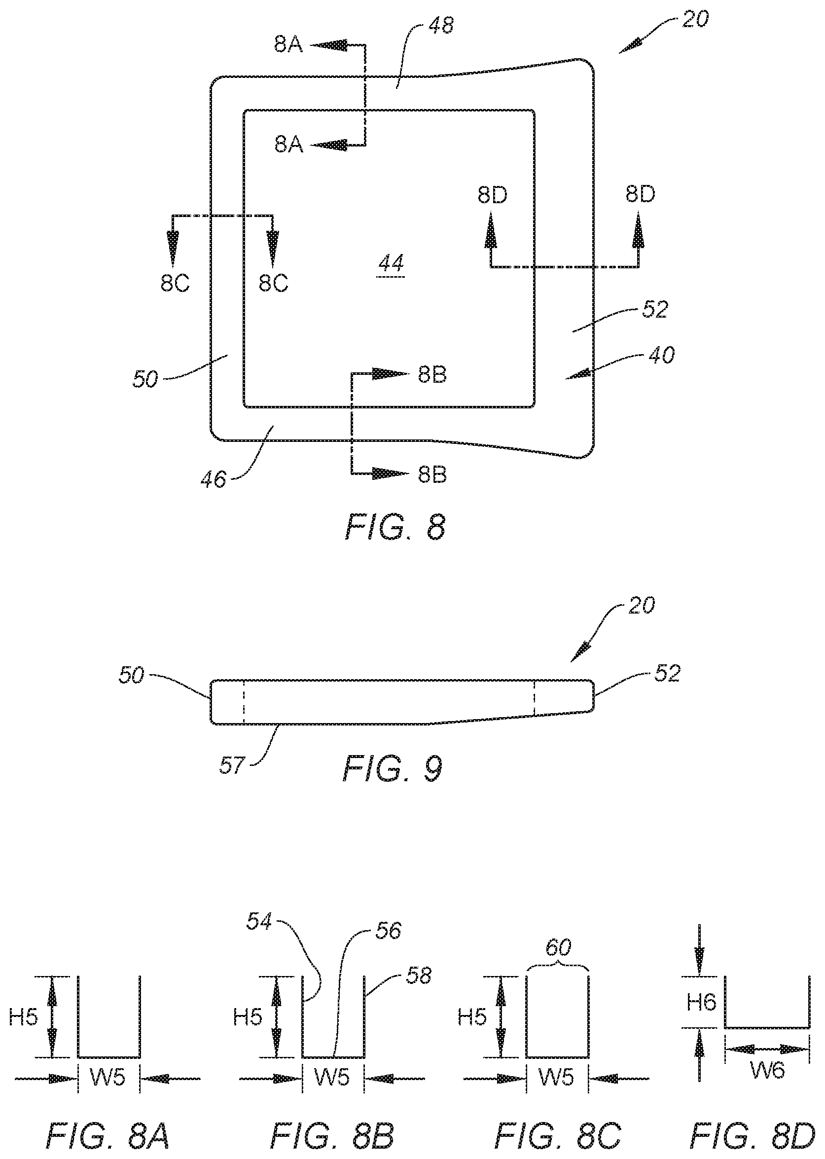 Patent US12492071 Figure 4 – Cassette with non-uniform liner cavity