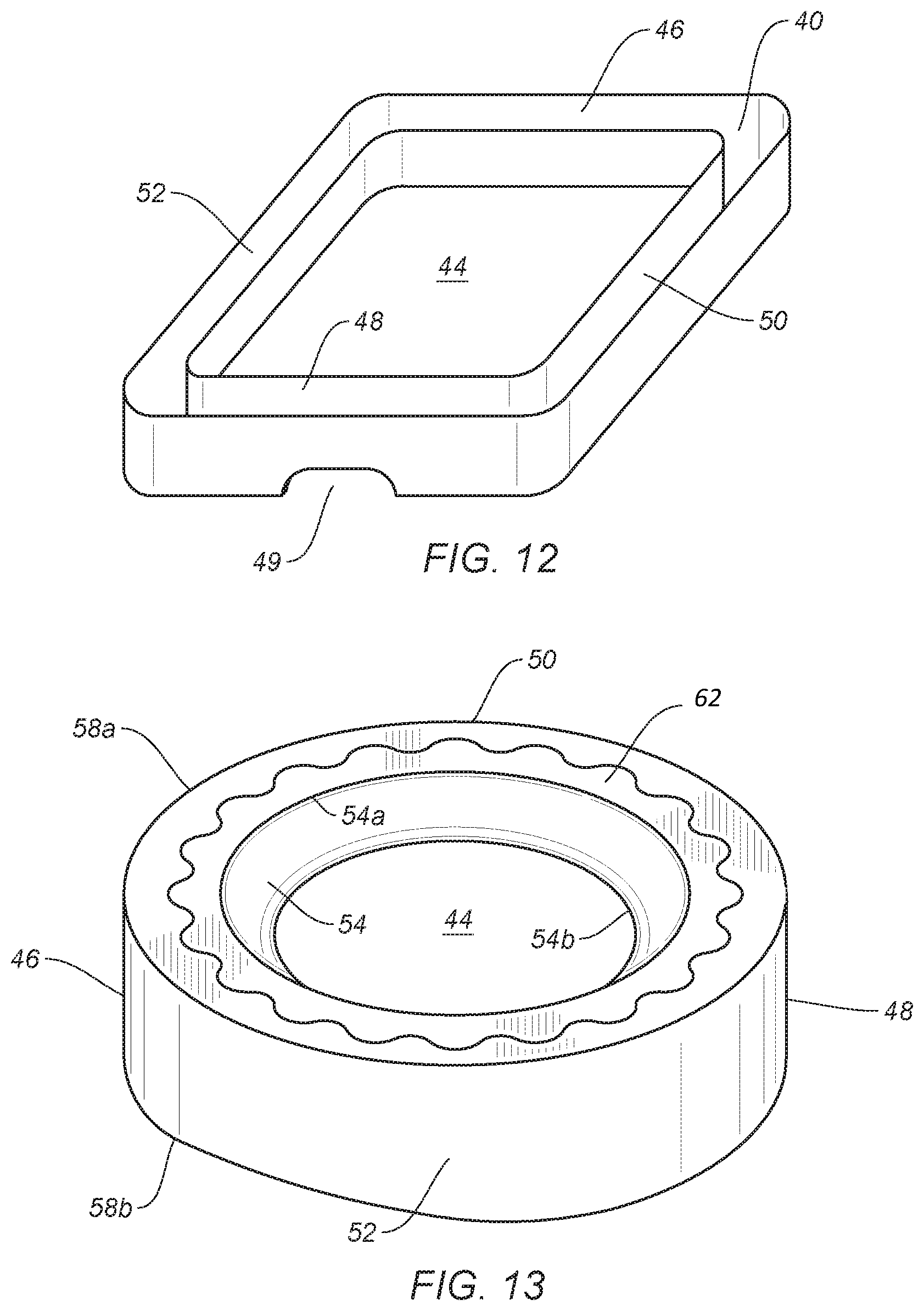 Patent US12492071 Figure 6 – Cassette with non-uniform liner cavity