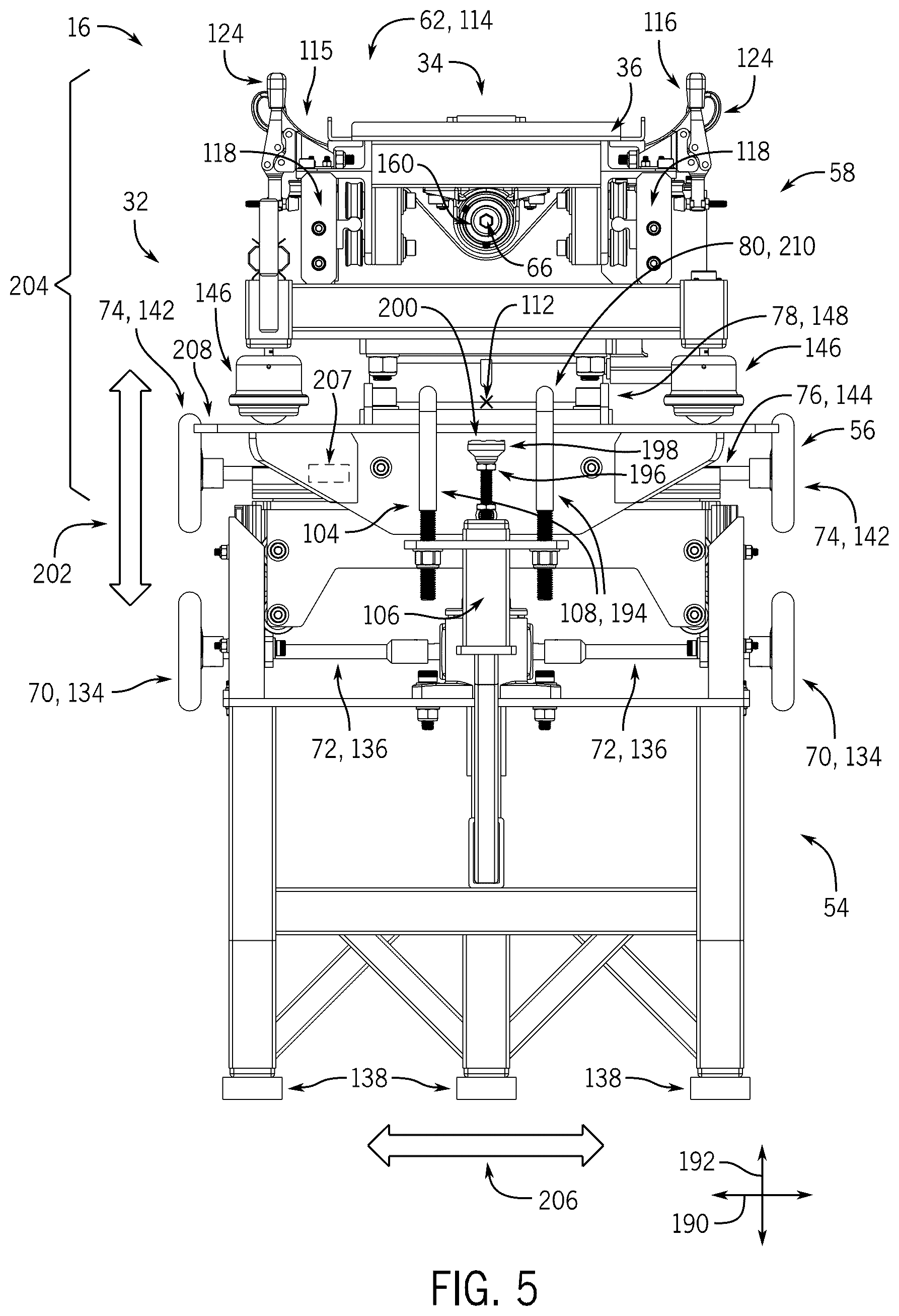 Patent US12492072 Figure 5 – Systems and methods of a battery retrieval and installation tool
