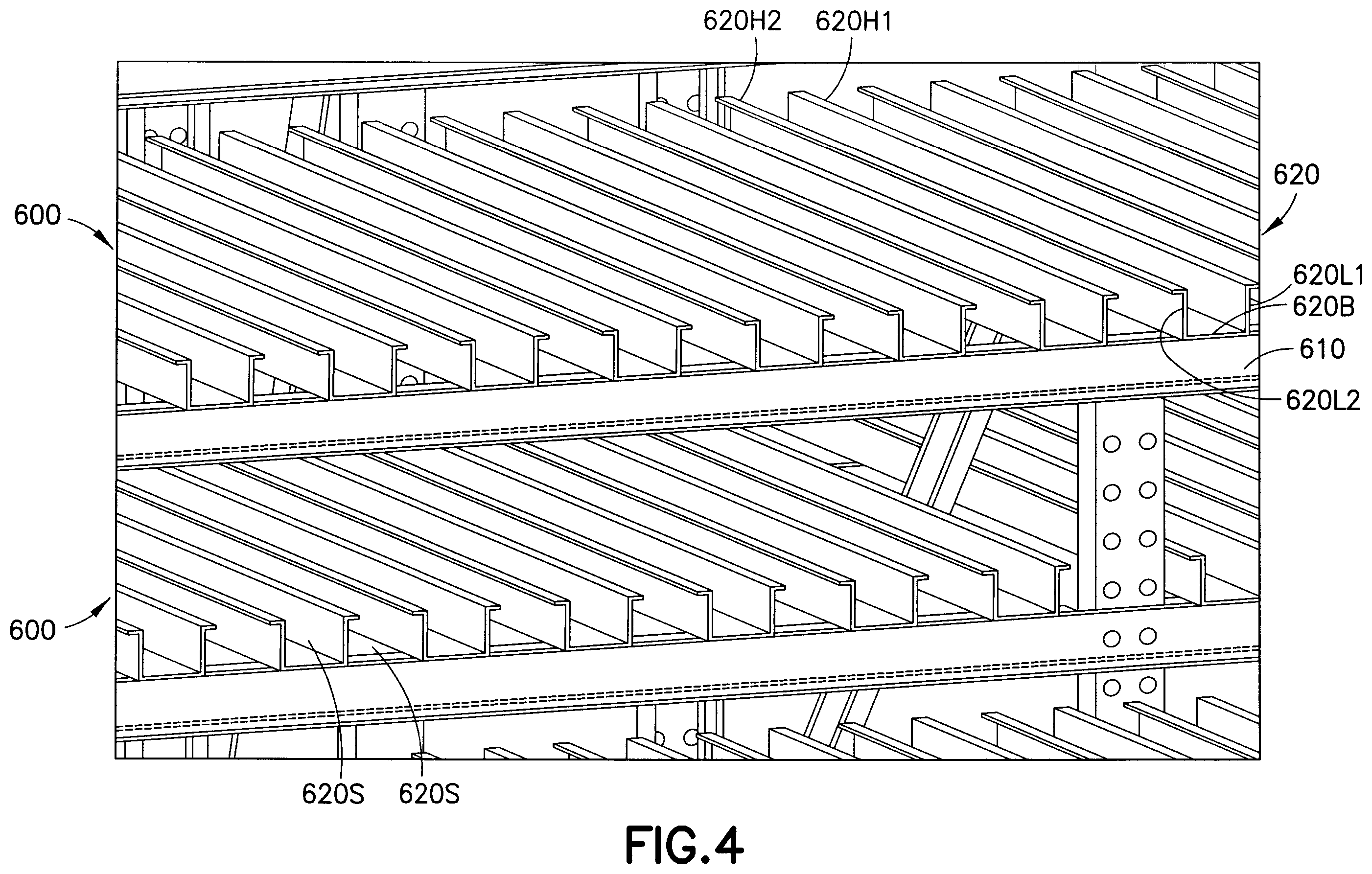Patent US12492073 Figure 4 – Warehousing scalable storage structure