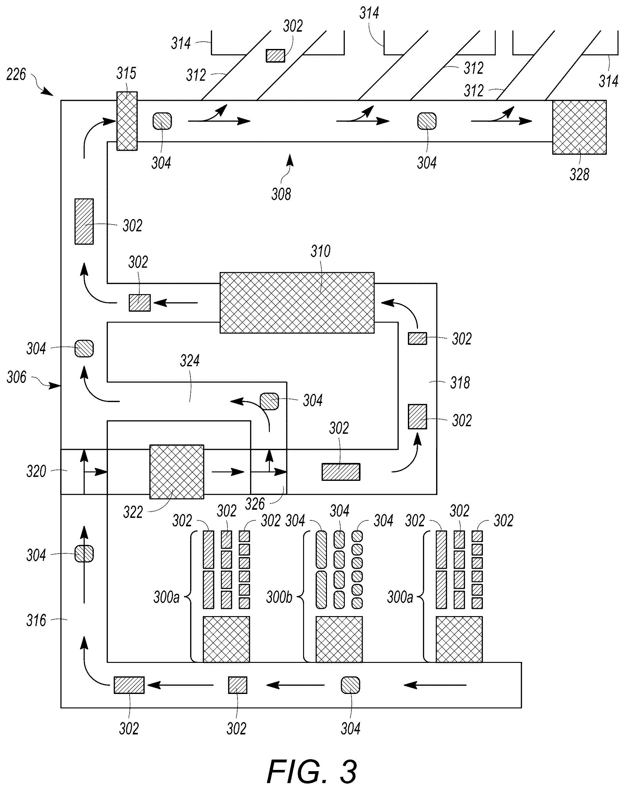 Patent US12492075 Figure 3 – Packaging system including a shrink wrap device for wrapping containers that include environmentally sensitive pharmaceuticals