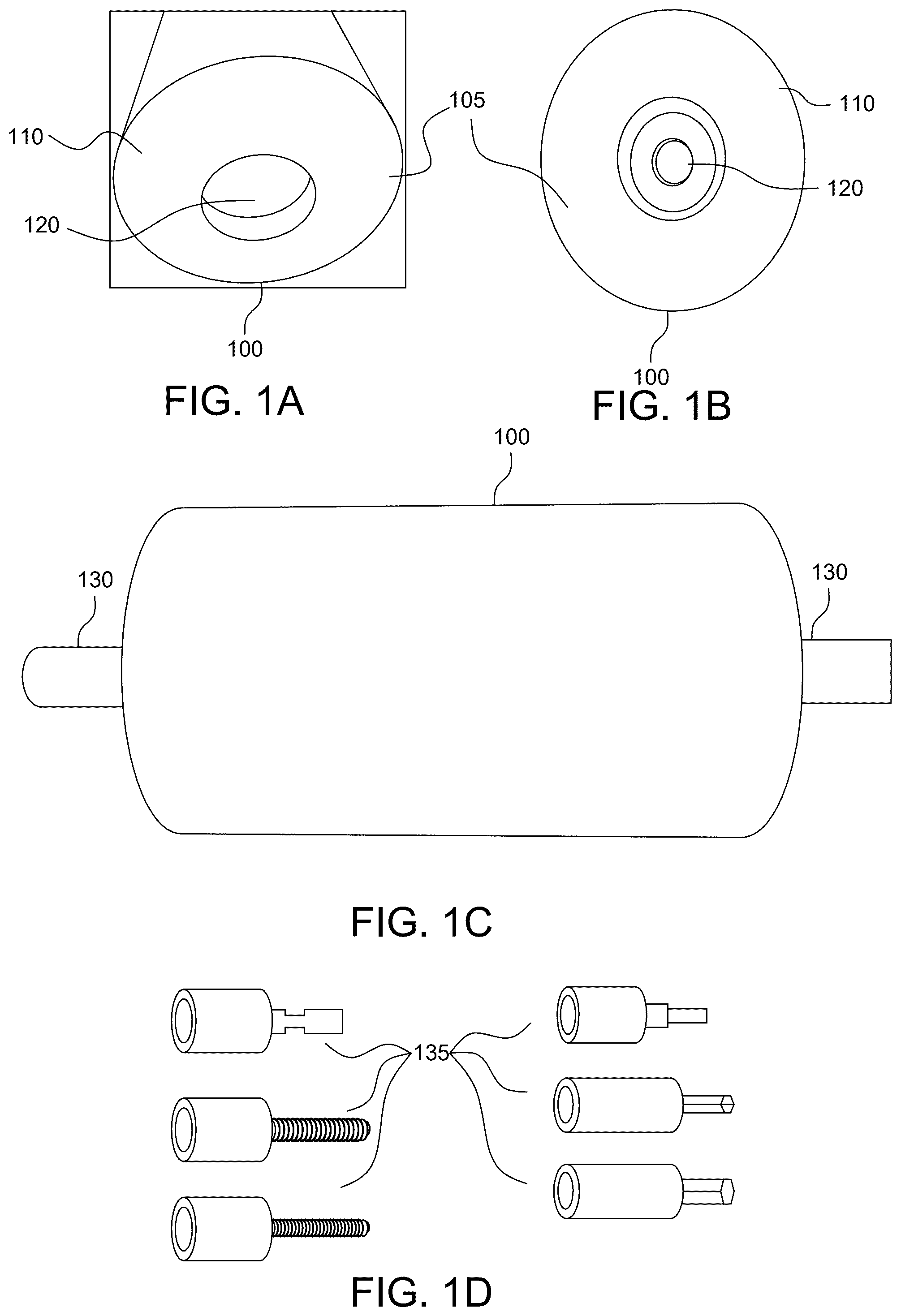 Patent US12492080 Figure 1 – Modular idler roller system with recessed and/or adaptable ends