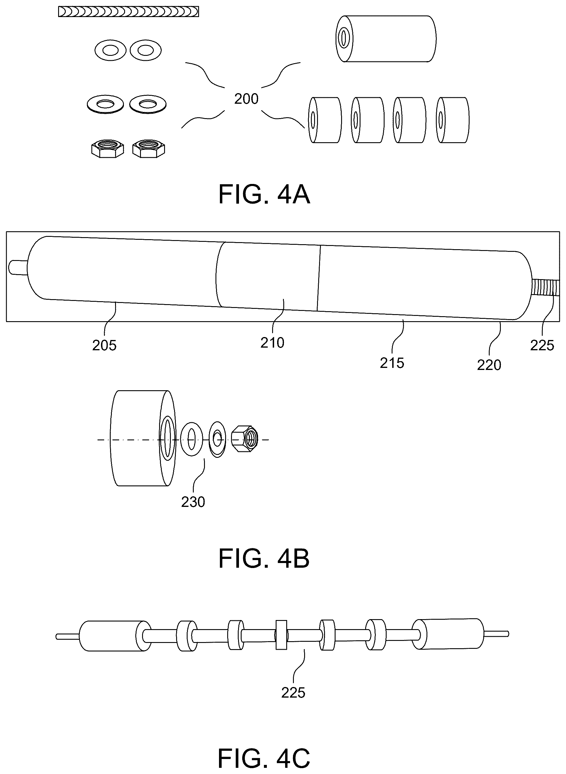 Patent US12492080 Figure 4 – Modular idler roller system with recessed and/or adaptable ends