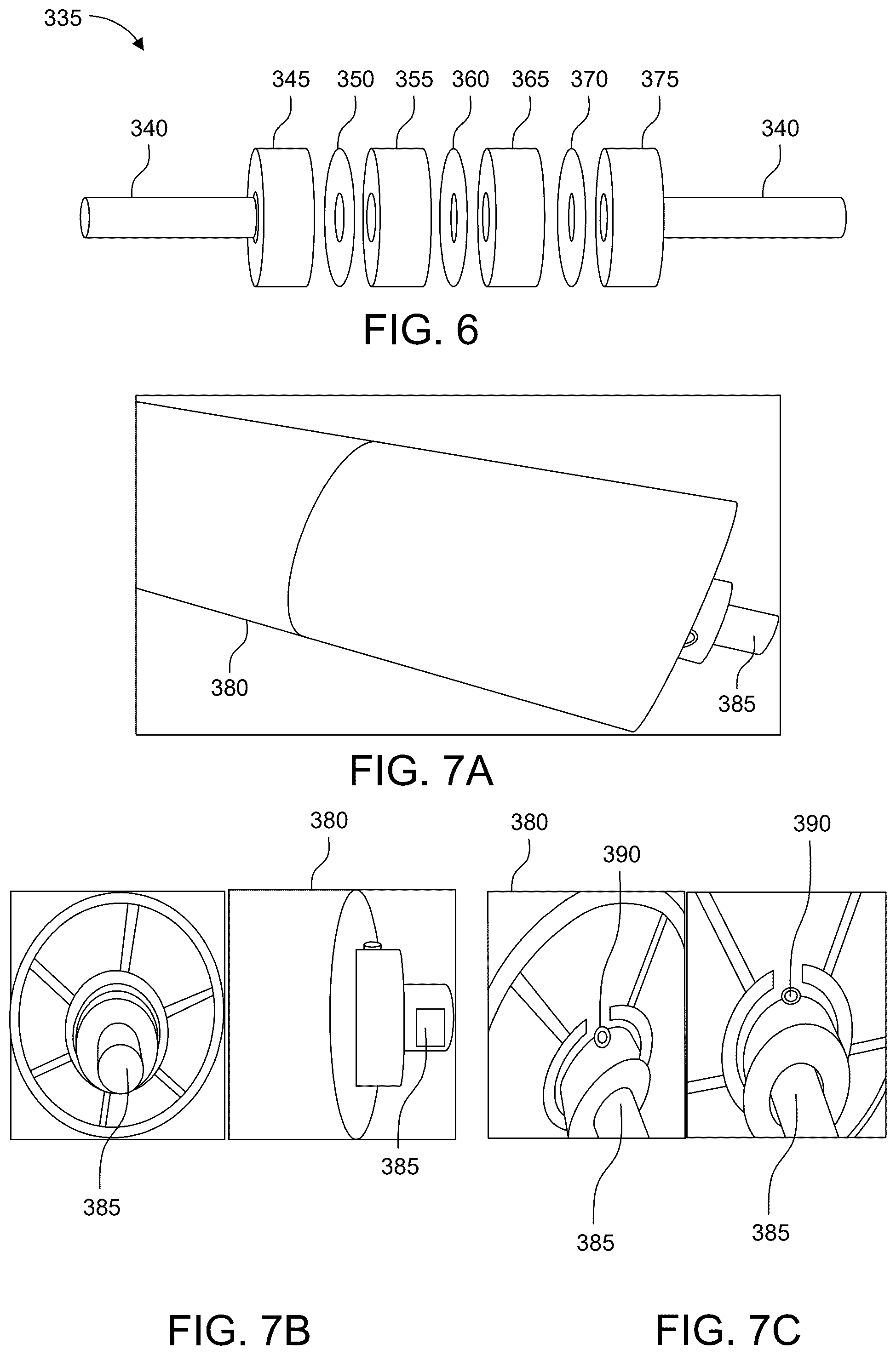 Patent US12492080 Figure 6 – Modular idler roller system with recessed and/or adaptable ends