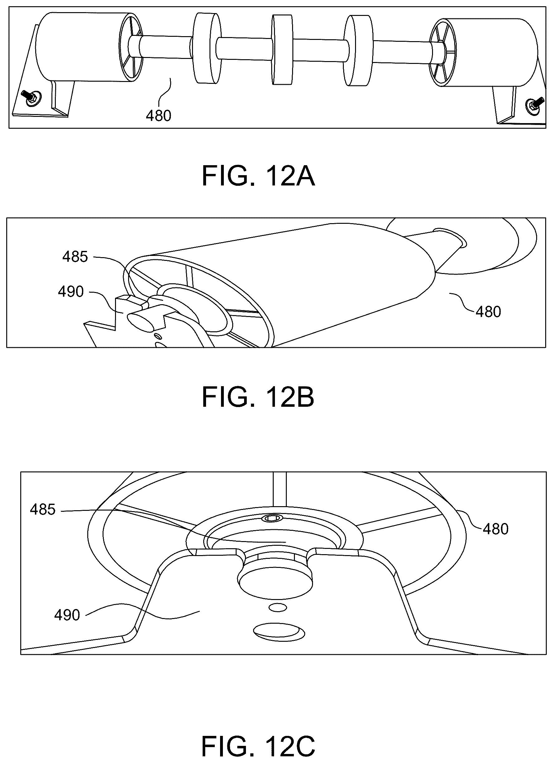 Patent US12492080 Figure 11 – Modular idler roller system with recessed and/or adaptable ends