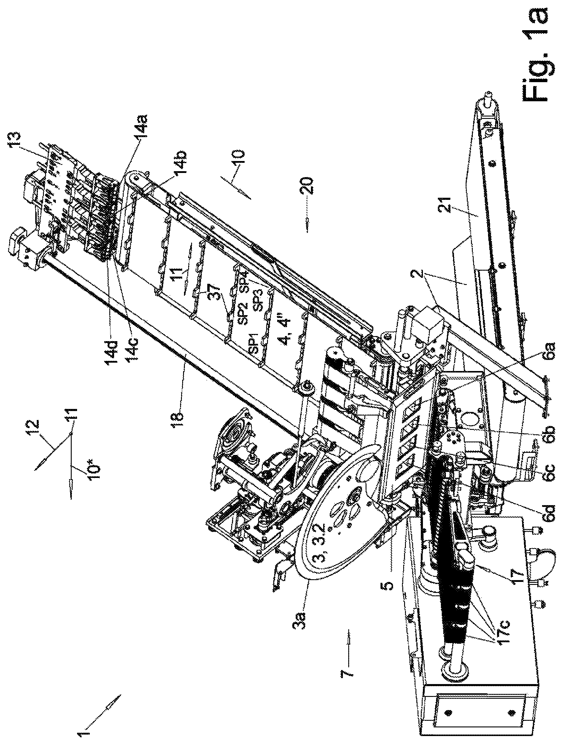 Patent US12492081 Figure 1 – Method for positioning an article to be transported and device for carrying out the method