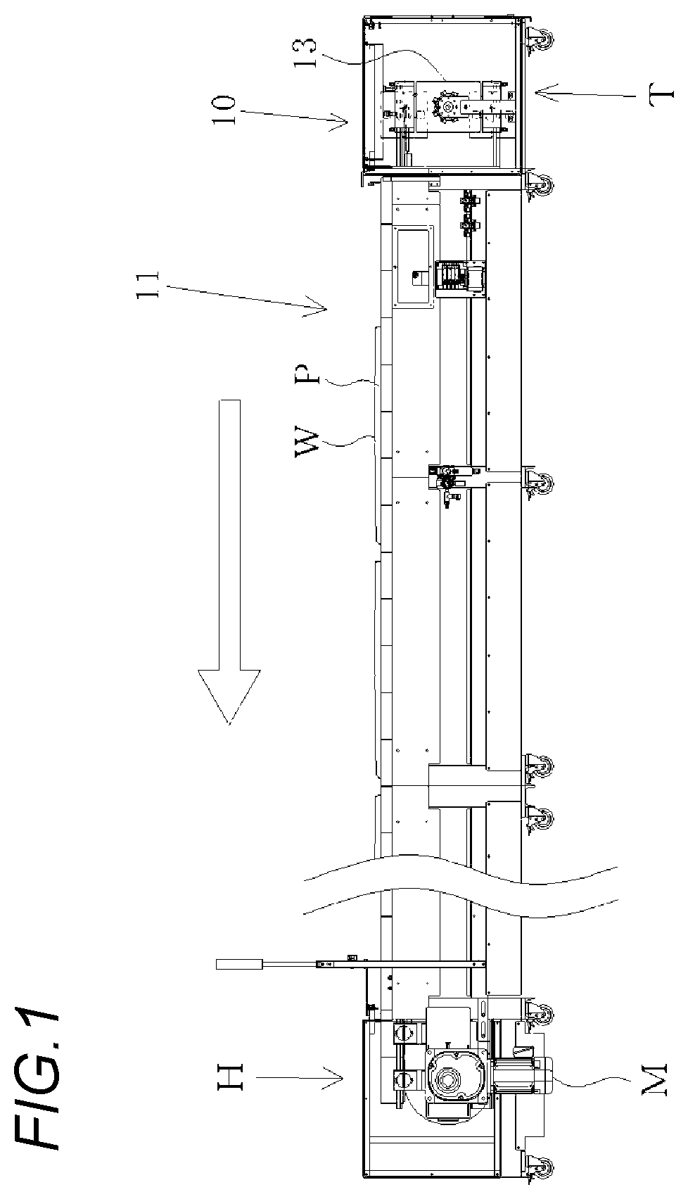 Patent US12492082 Figure 1 – Pallet reversing apparatus for conveyor