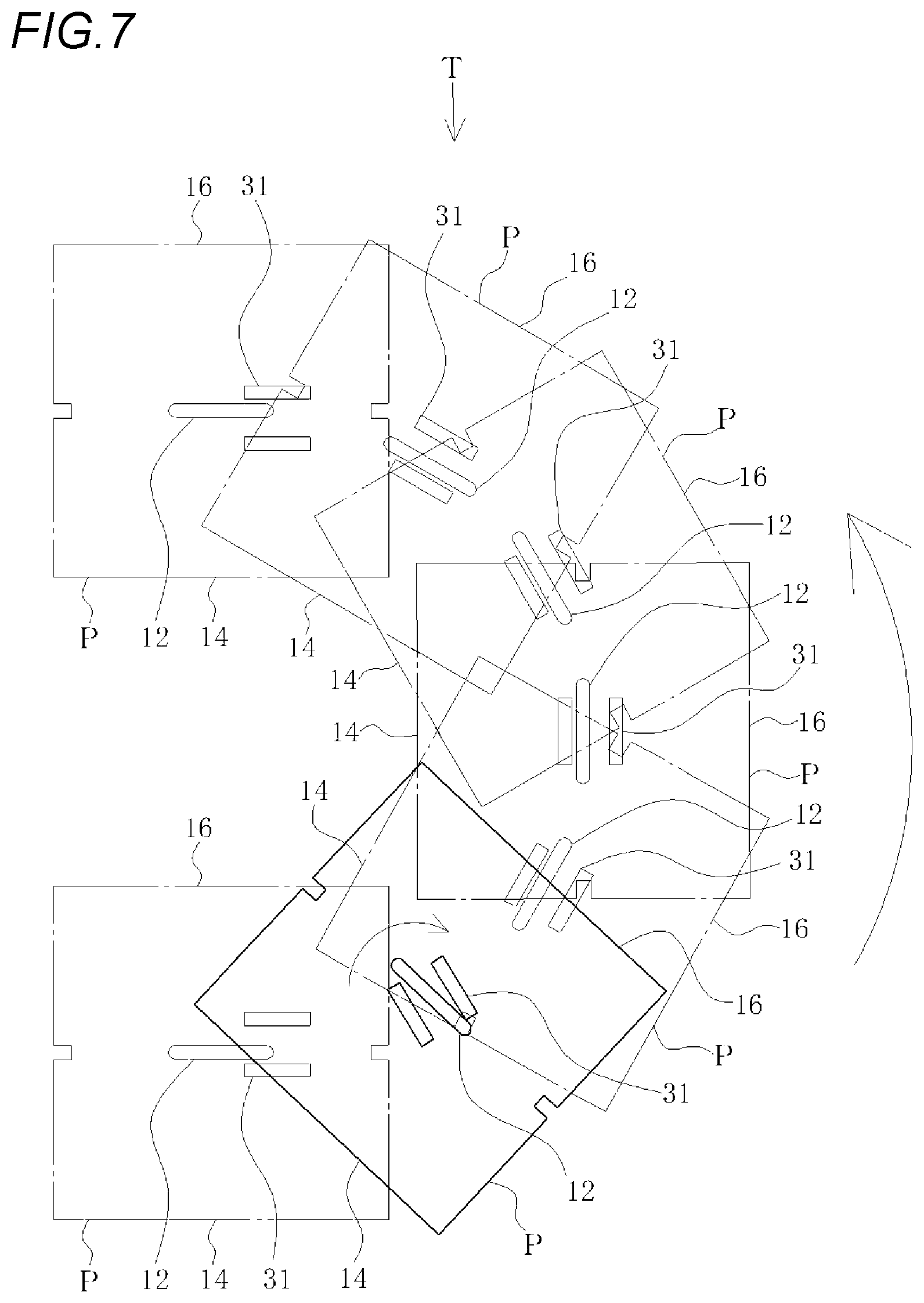 Patent US12492082 Figure 7 – Pallet reversing apparatus for conveyor