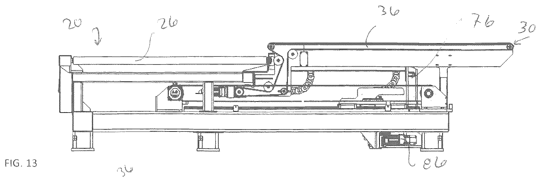 Patent US12492083 Figure 10 – Shuttle system and method for transferring glass sheets between multiple conveyor systems