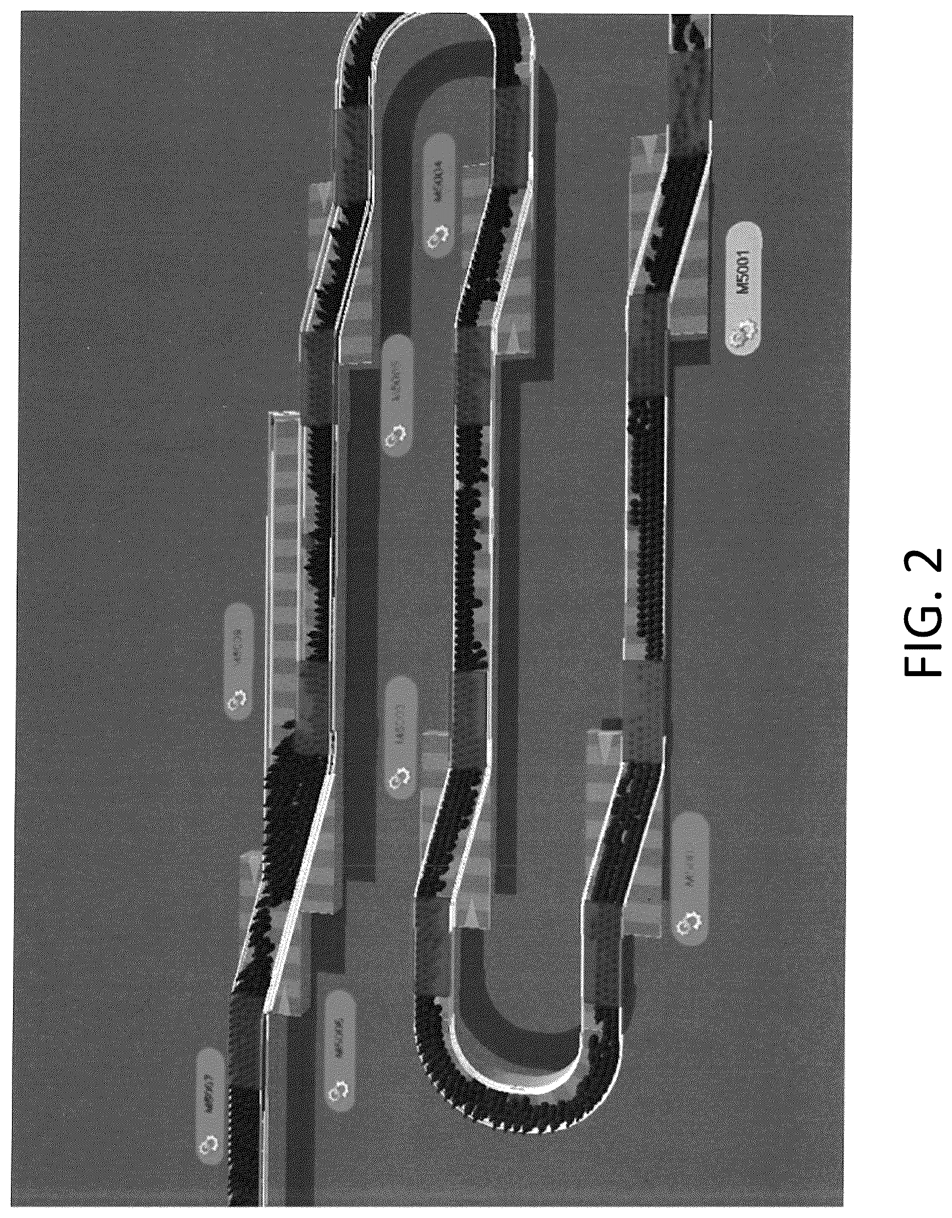 Patent US12492084 Figure 2 – Multiple mass flow conveyor system