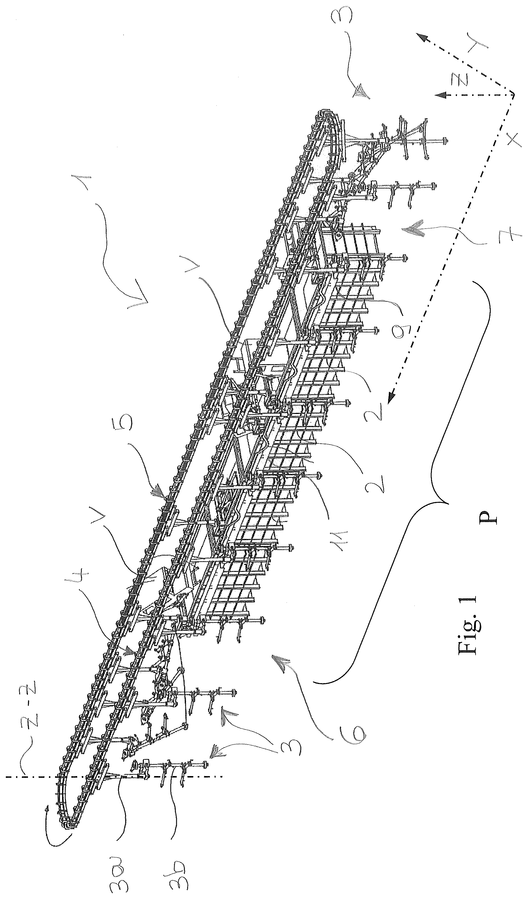 Patent US12492085 Figure 1 – Apparatus for surface treatment of vehicles or vehicle parts
