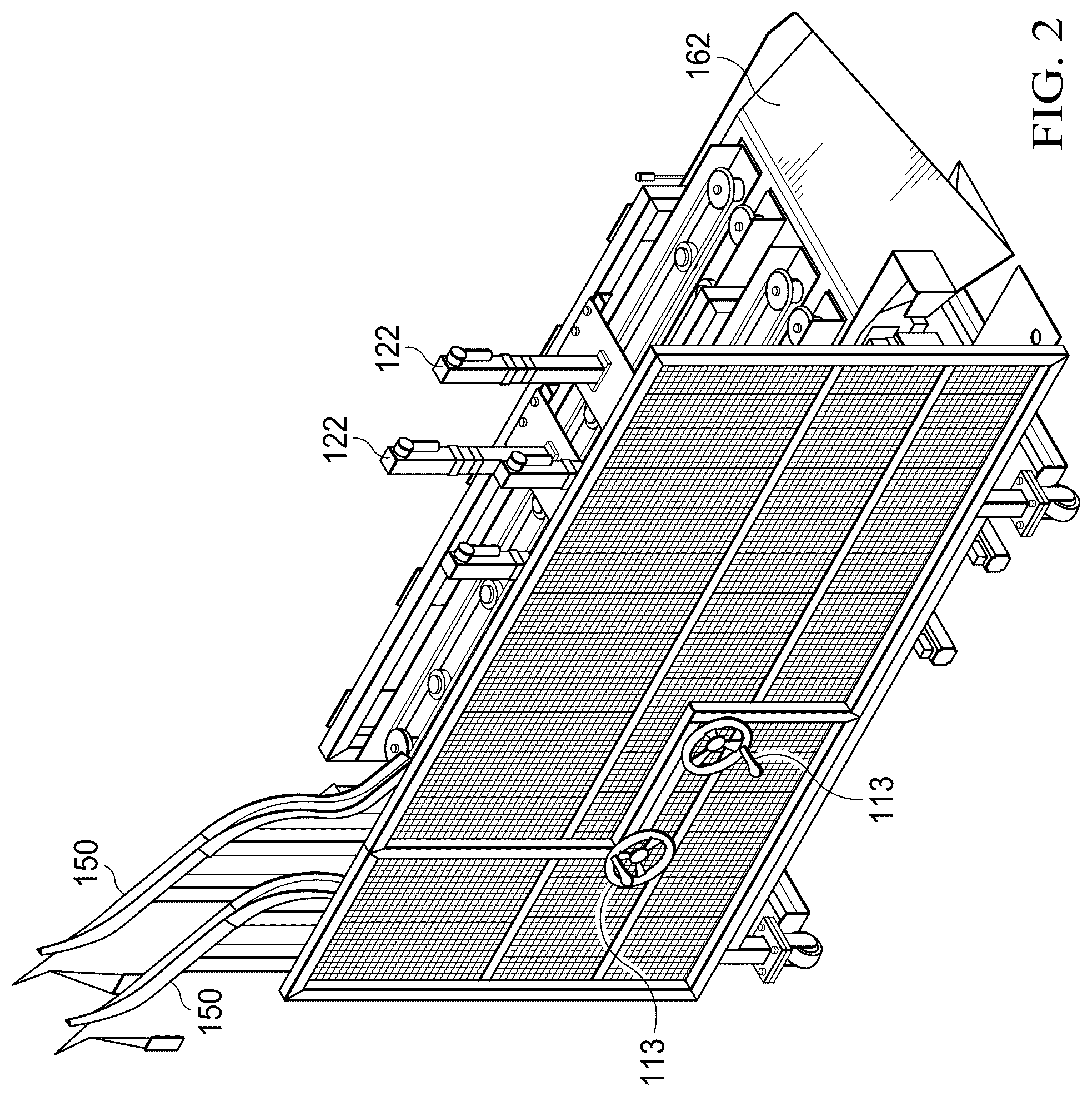 Patent US12492086 Figure 2 – Apparatus for stacking taco shells