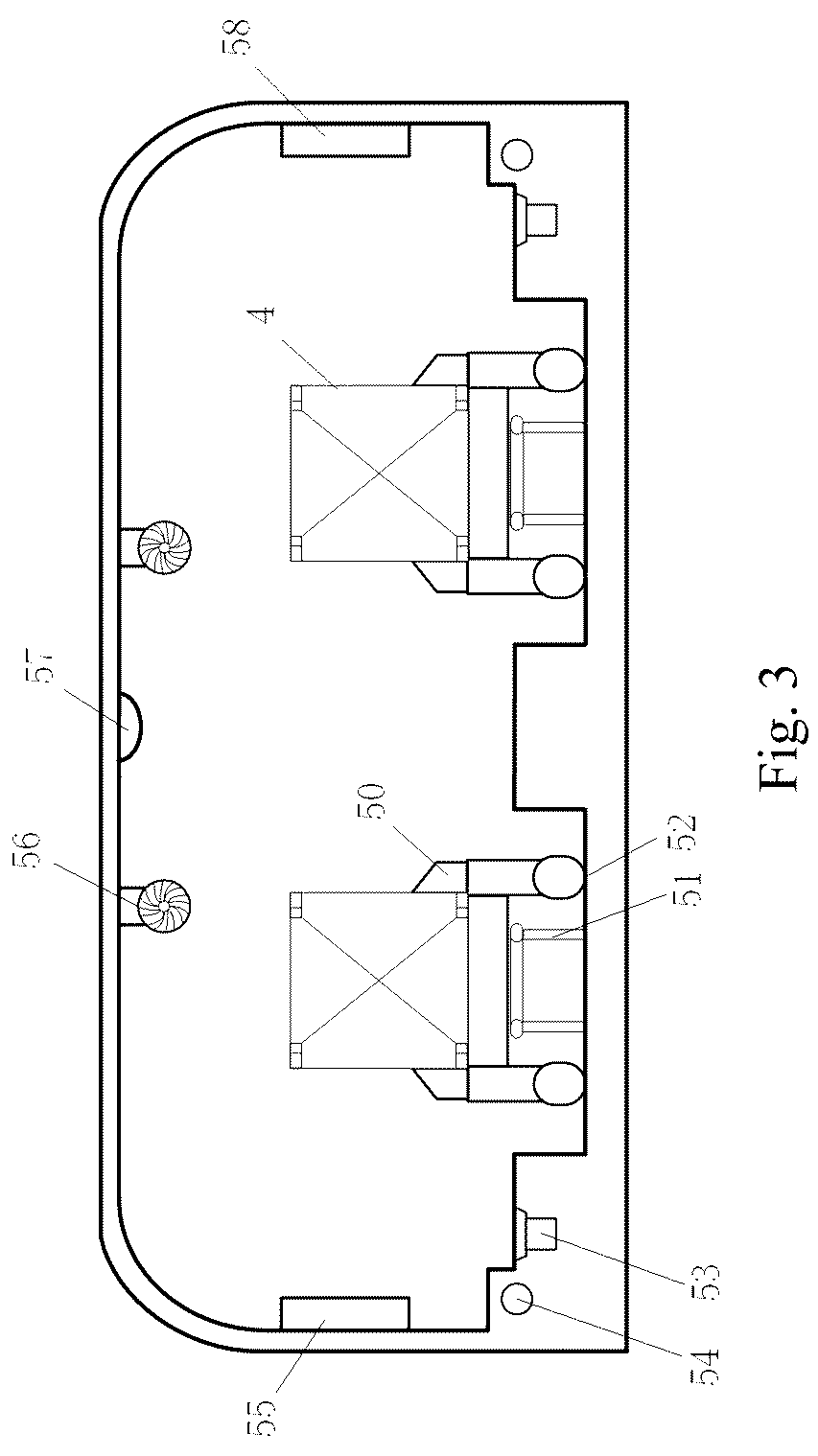 Patent US12492087 Figure 3 – Underground container logistics loading and unloading system based on deep underground passage