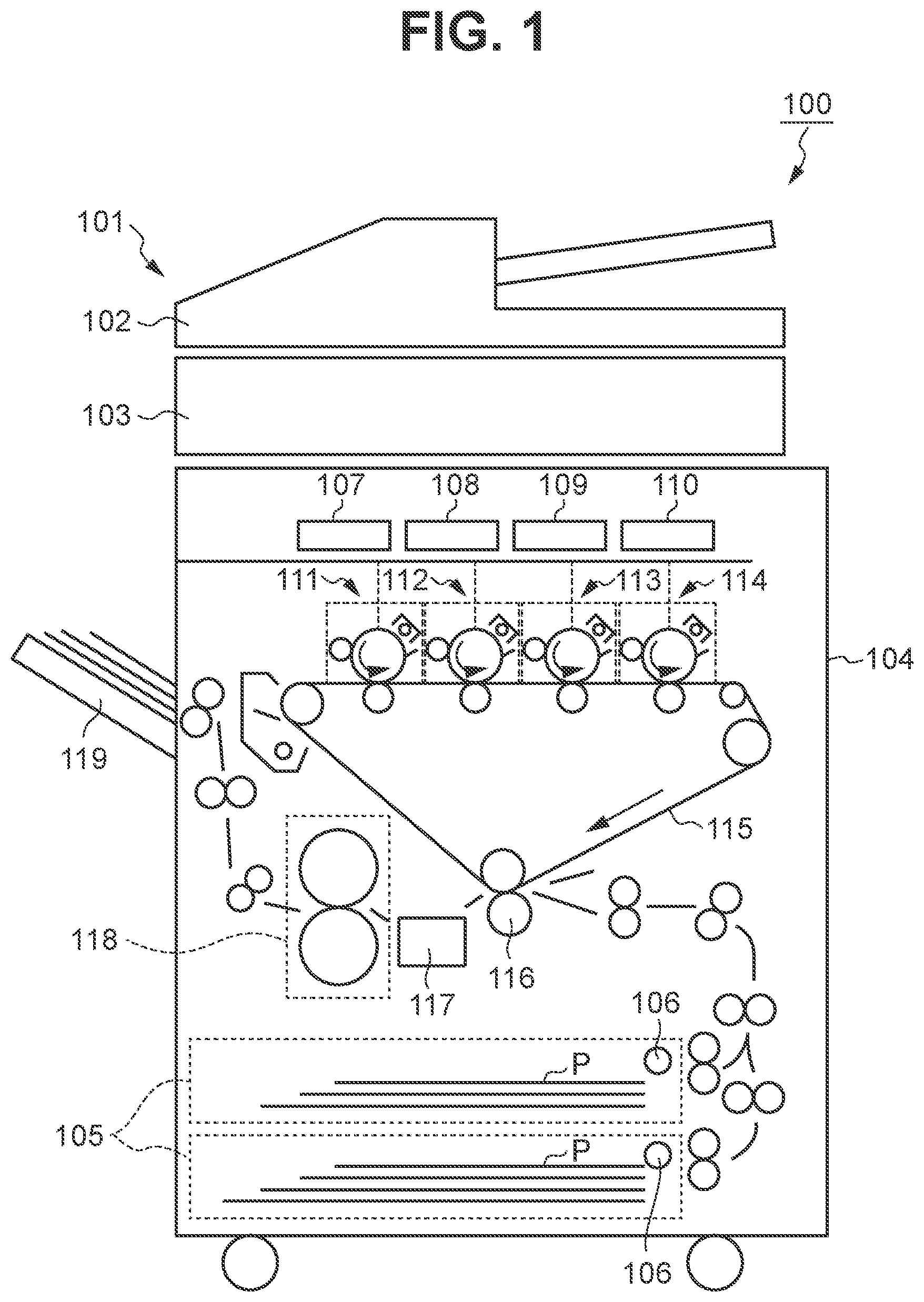 Patent US12492089 Figure 1 – Sheet conveyance apparatus, image reading apparatus including sheet conveyance apparatus, and image forming apparatus