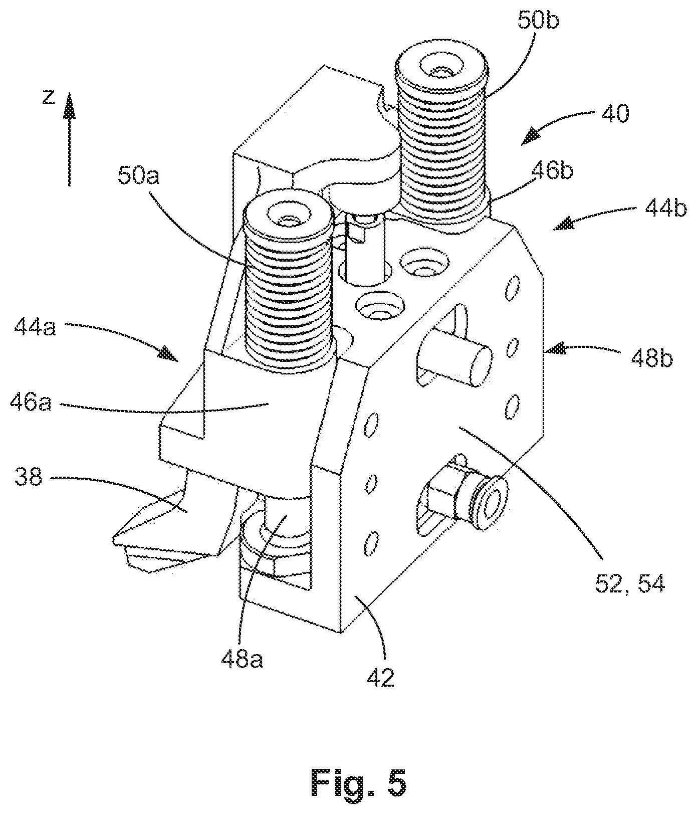 Patent US12492091 Figure 3 – Positioning assembly and sheet material processing machine