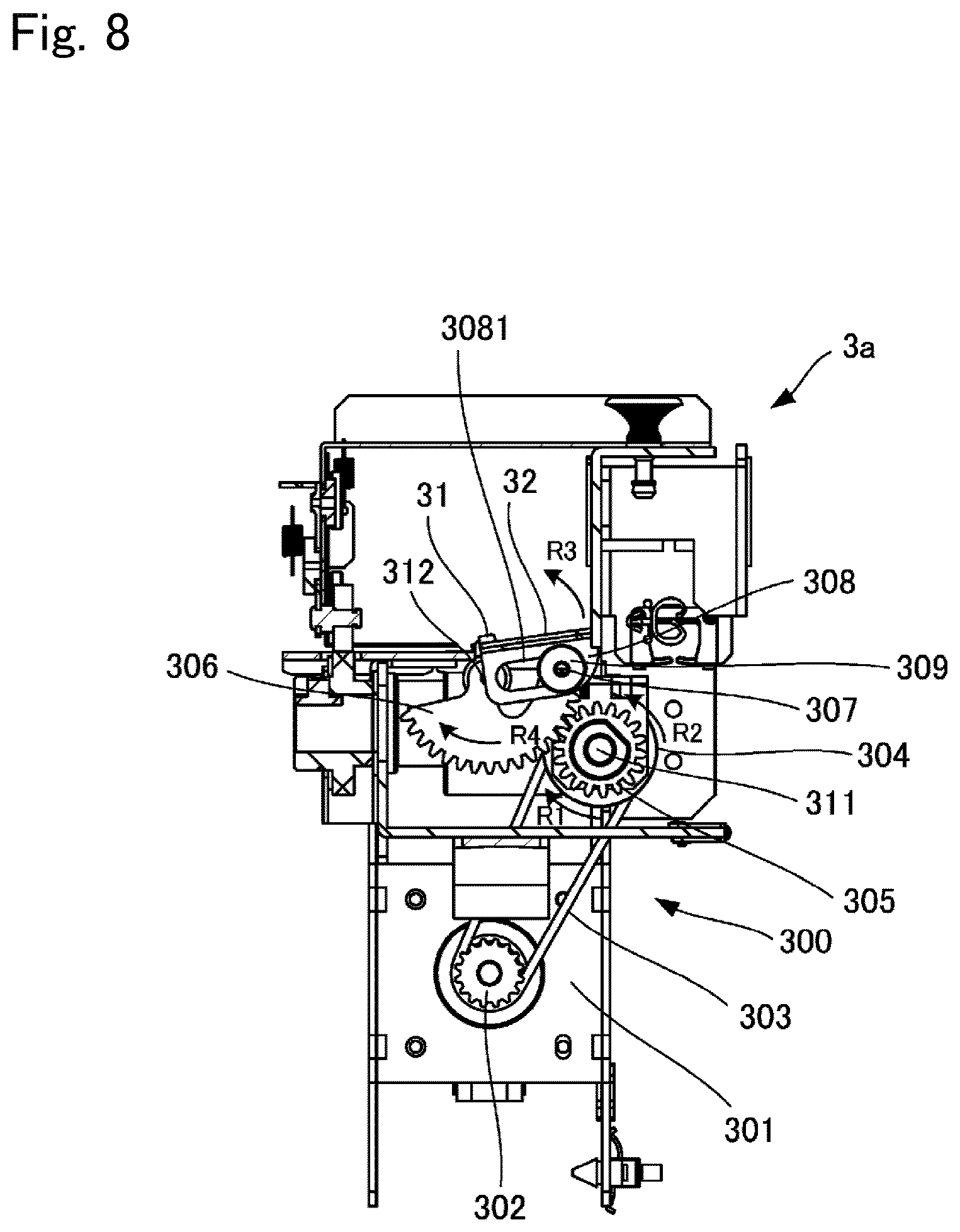 Patent US12492096 Figure 8 – Paper folding device