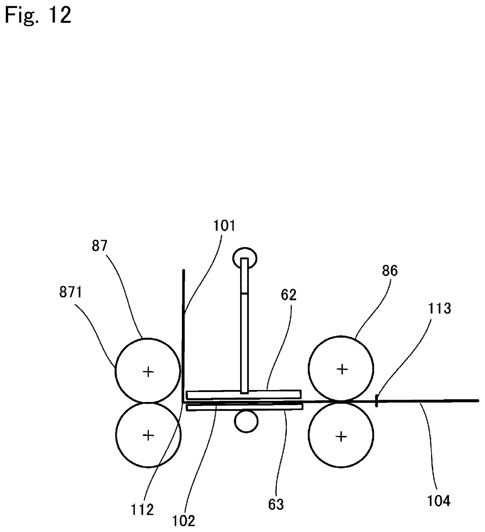 Patent US12492096 Figure 12 – Paper folding device
