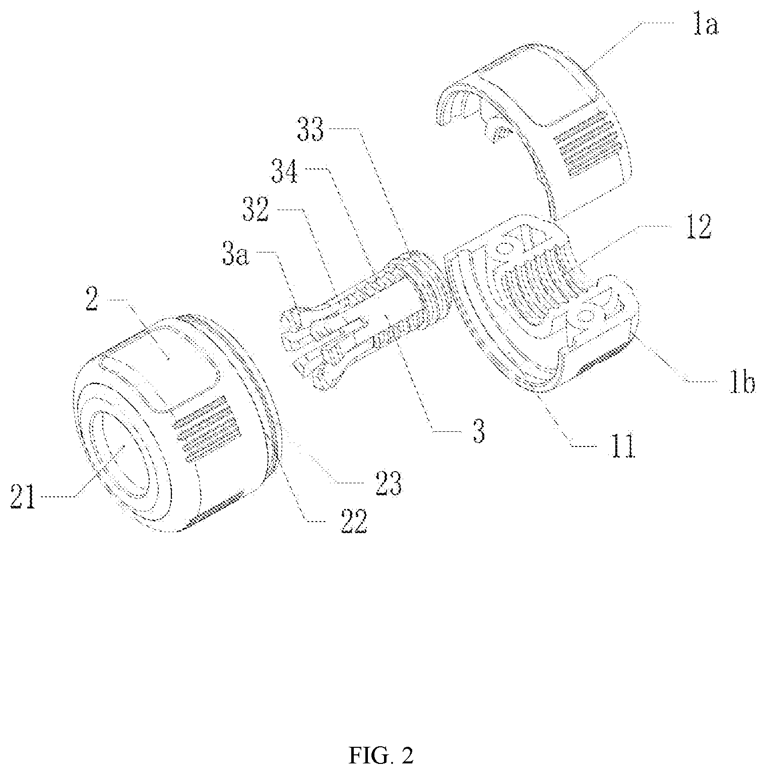 Patent US12492098 Figure 2 – Position-adjustable spool return-stop device