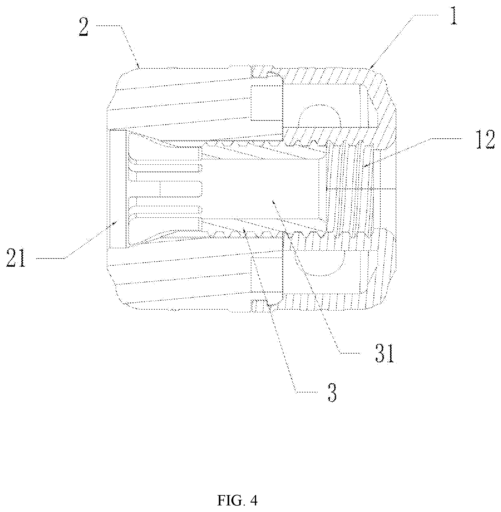 Patent US12492098 Figure 4 – Position-adjustable spool return-stop device