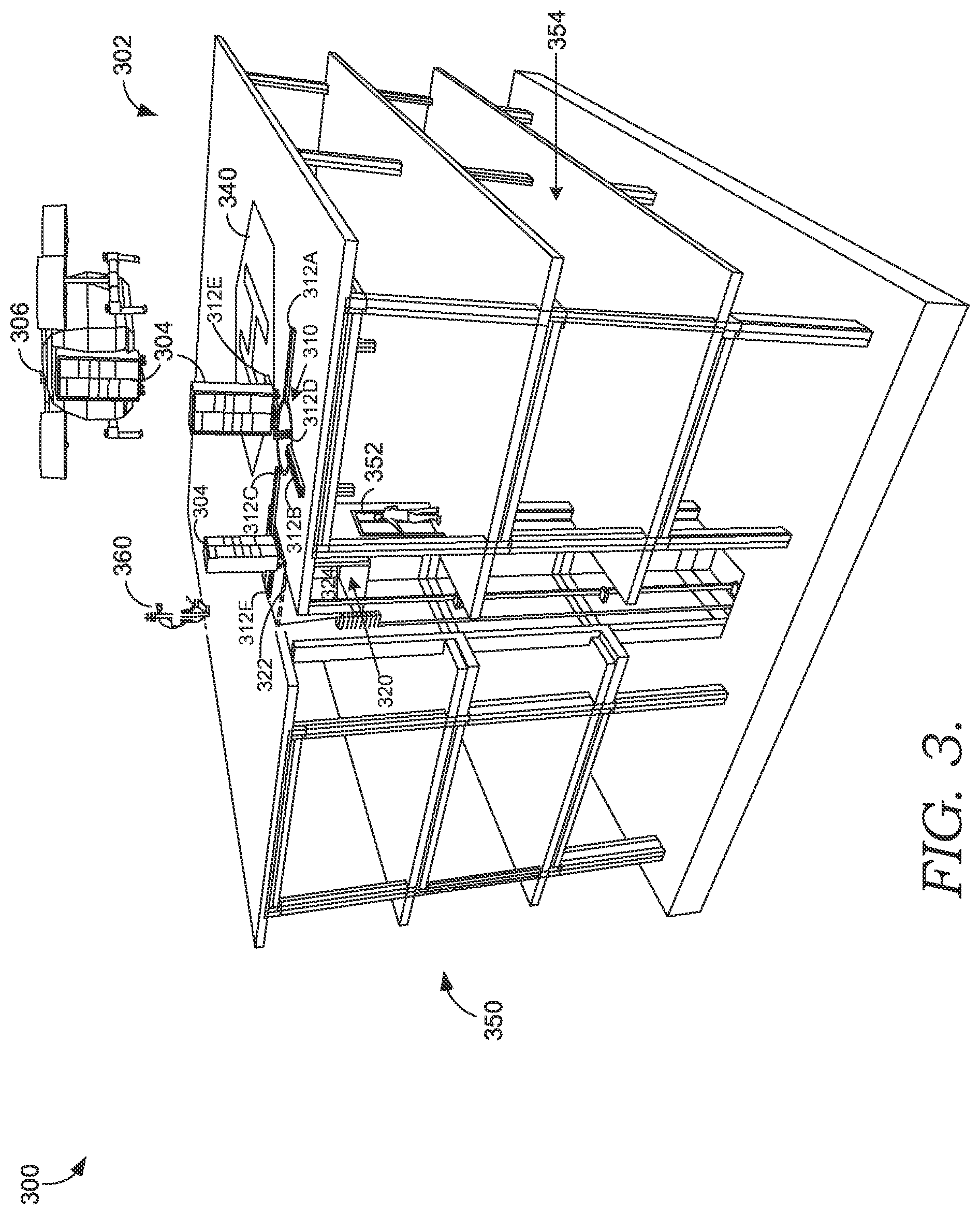 Patent US12492099 Figure 3 – Methods and systems for delivering or accepting a parcel at a rooftop via an aerial vehicle