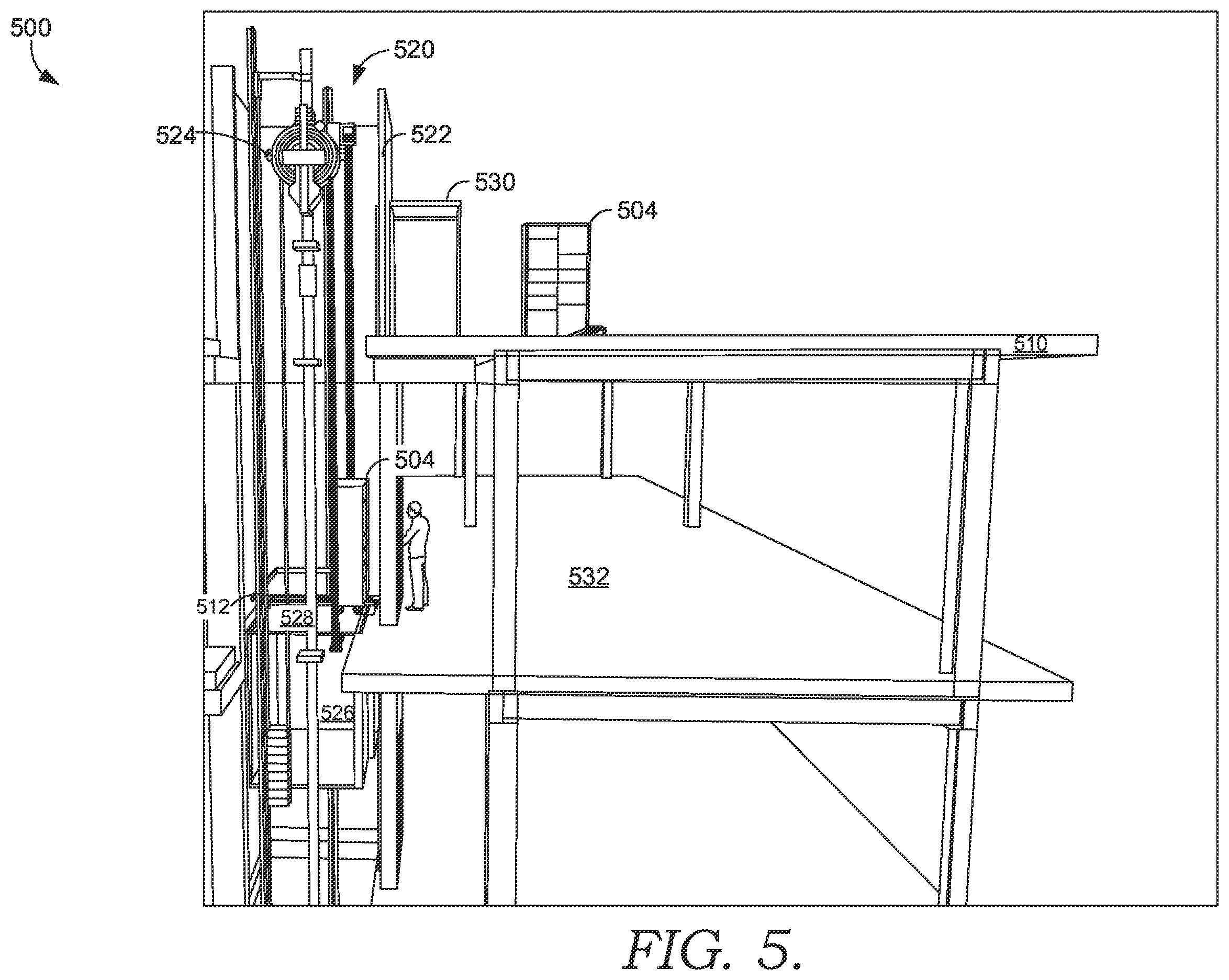 Patent US12492099 Figure 5 – Methods and systems for delivering or accepting a parcel at a rooftop via an aerial vehicle
