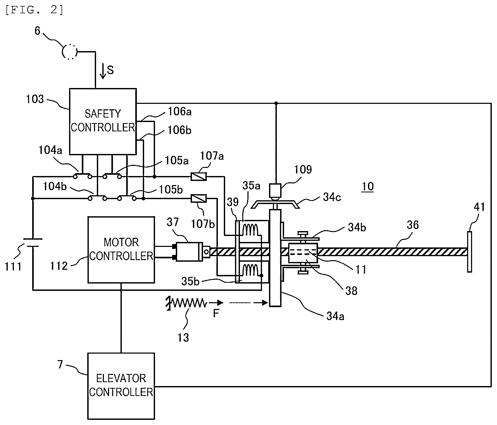 Patent US12492101 Figure 2 – Elevator apparatus