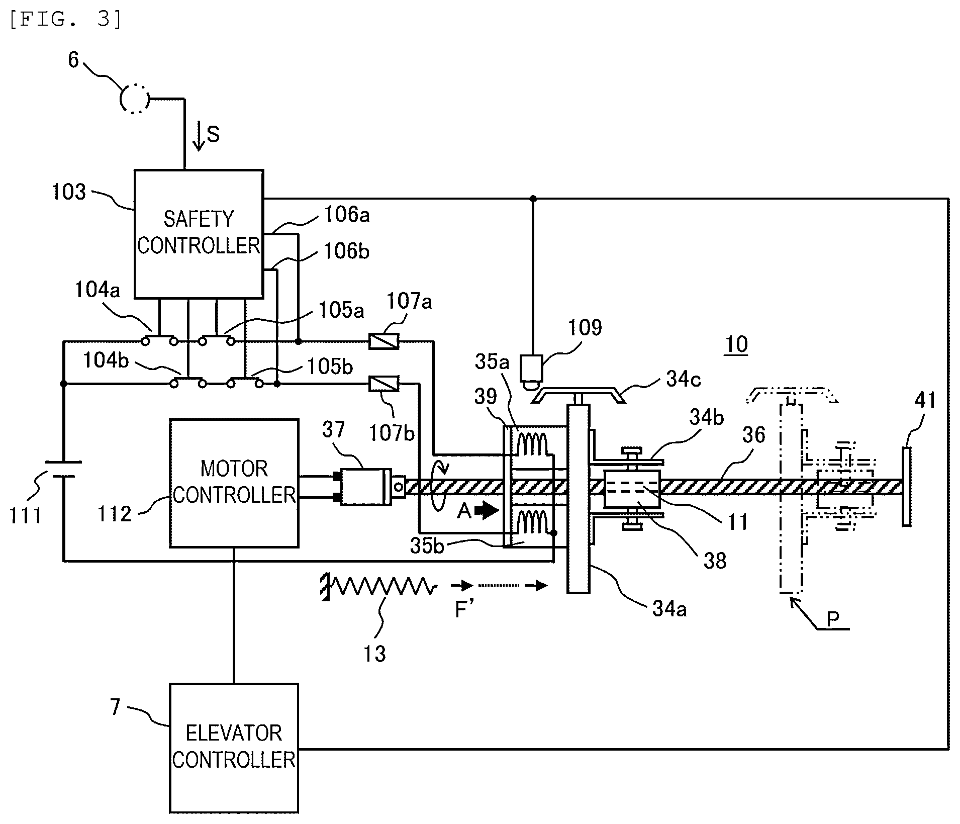 Patent US12492101 Figure 3 – Elevator apparatus