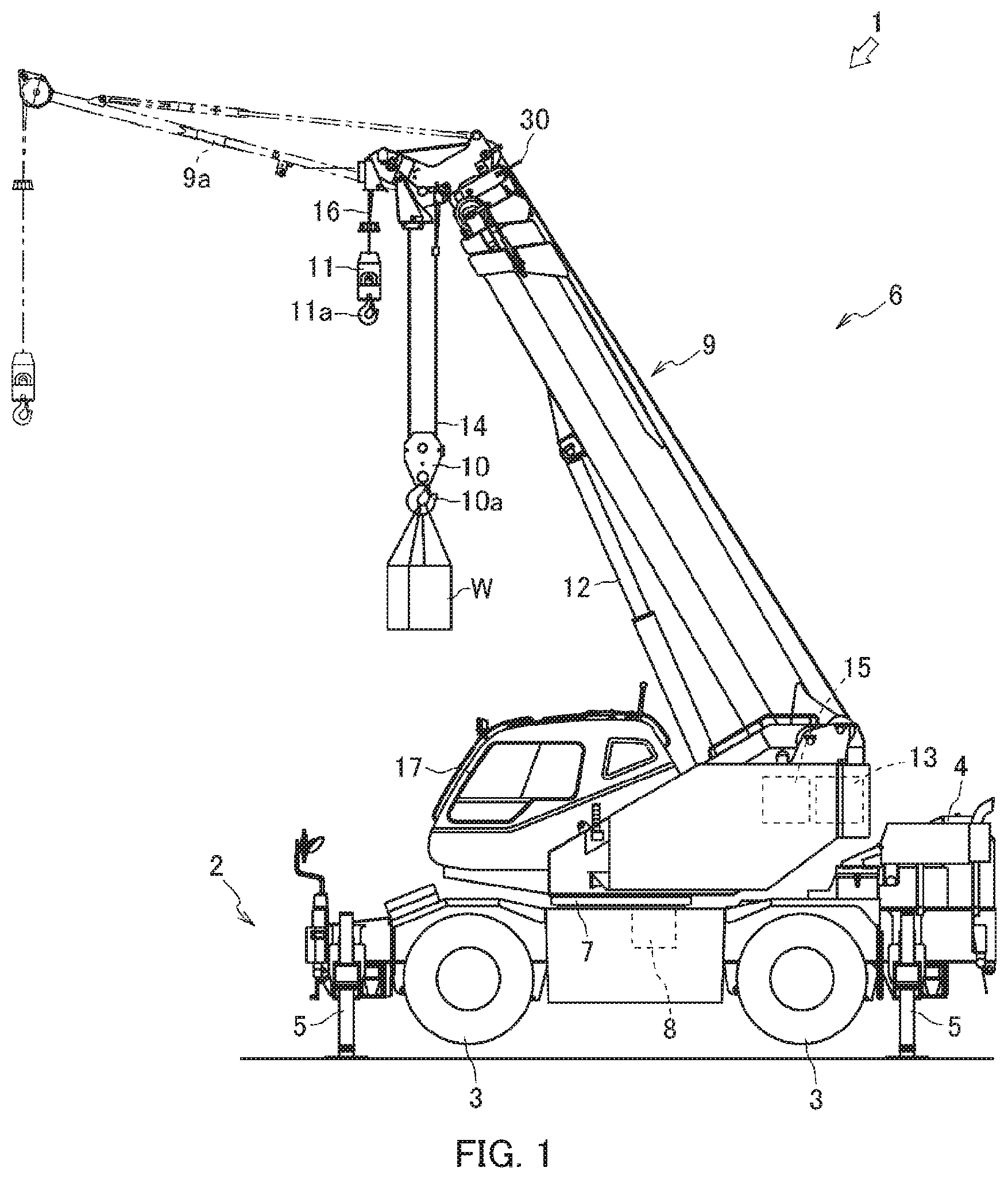 Patent US12492103 — Remote operation terminal and mobile crane comprising remote operation terminal — Figure 1