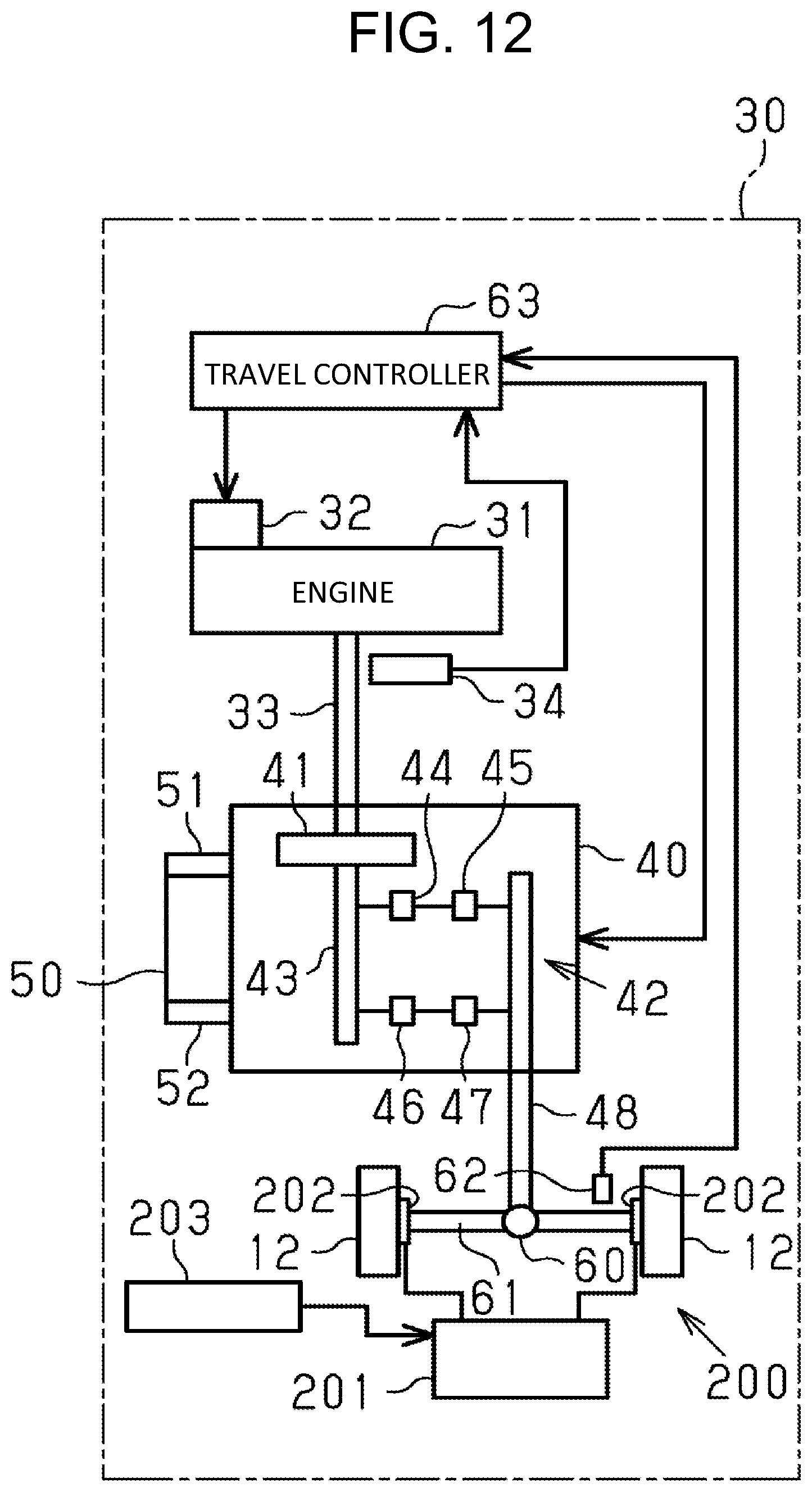 Patent US12492108 Figure 8 – Industrial vehicle