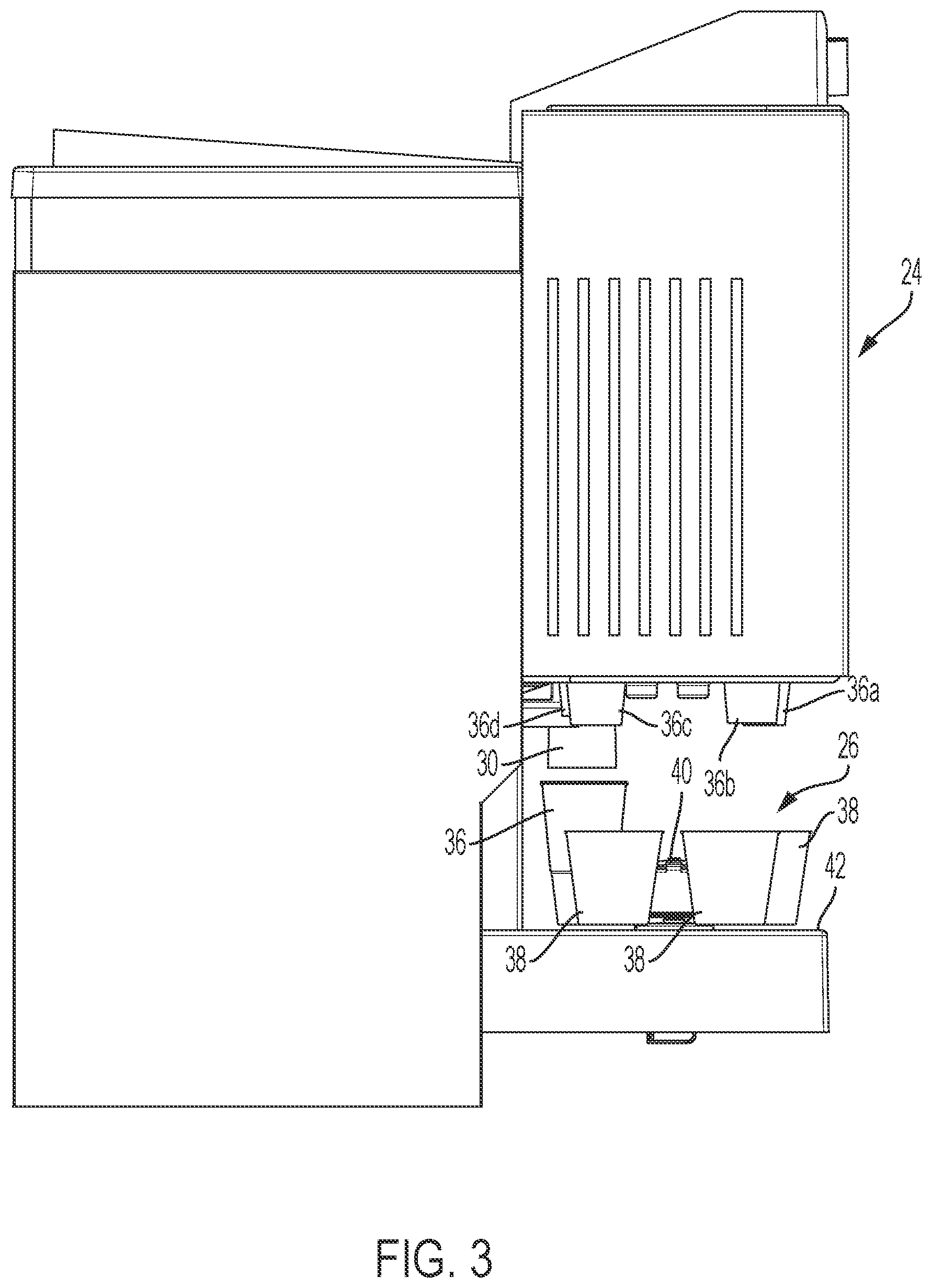 Patent US12492112 Figure 3 – Beverage dispensing apparatus