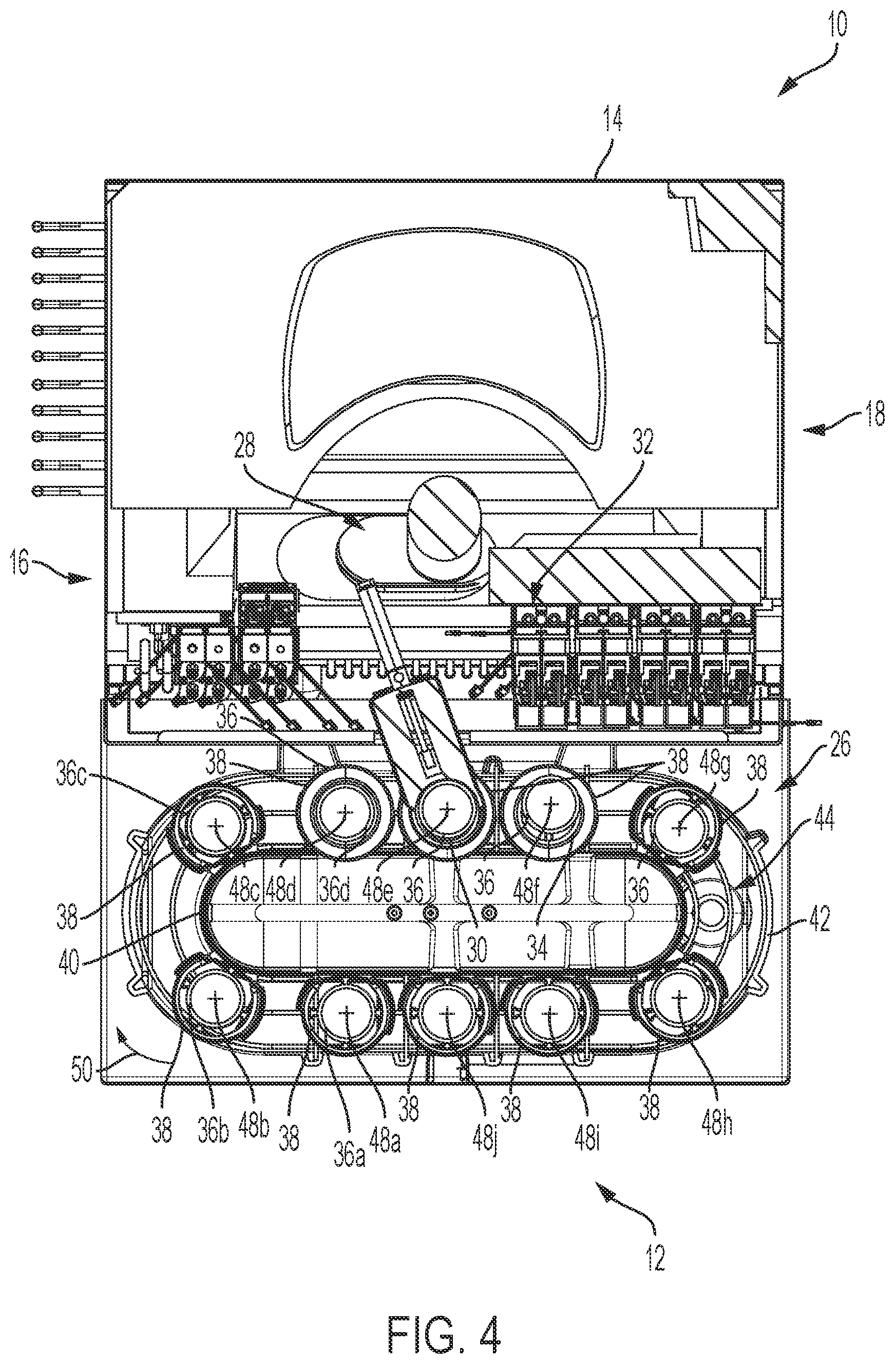 Patent US12492112 Figure 4 – Beverage dispensing apparatus