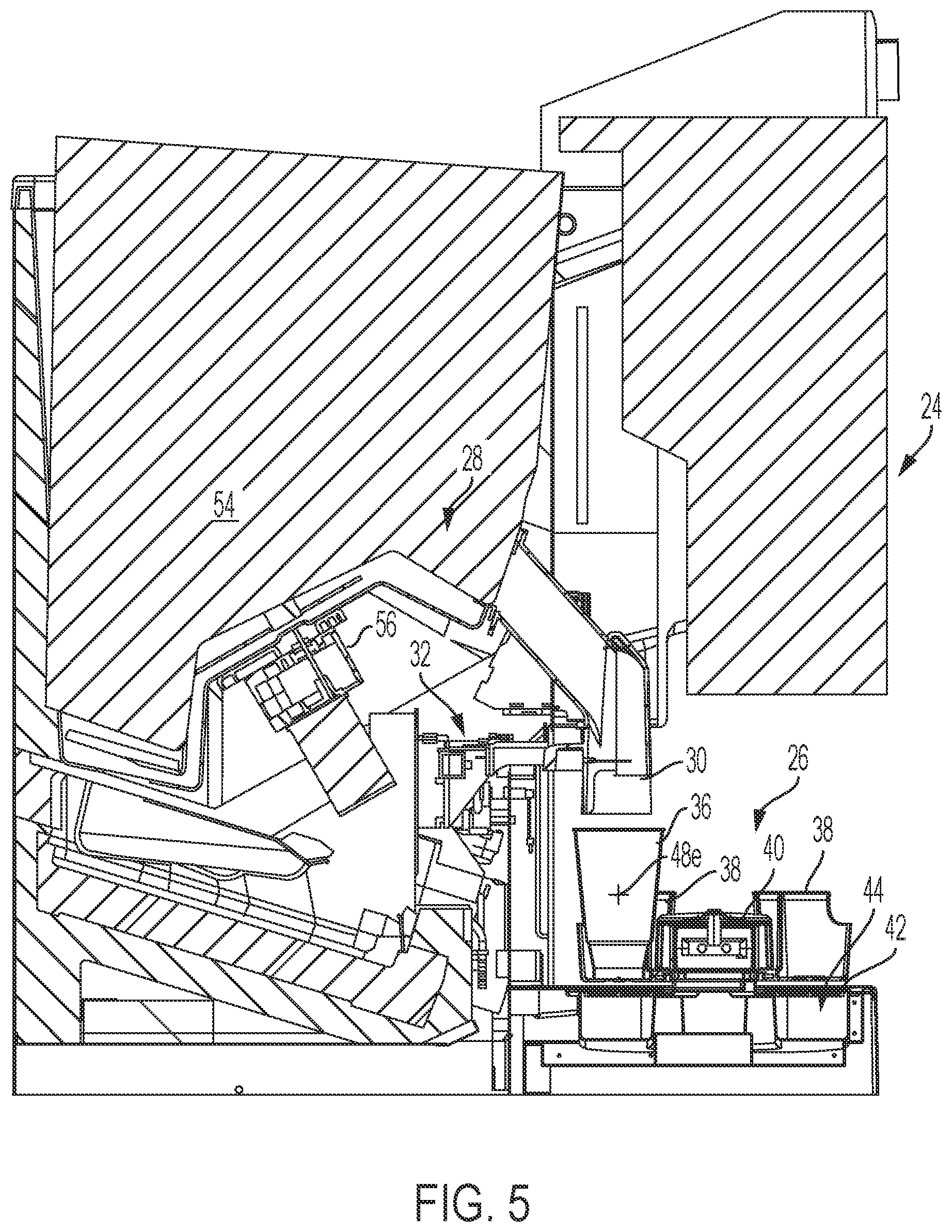 Patent US12492112 Figure 5 – Beverage dispensing apparatus