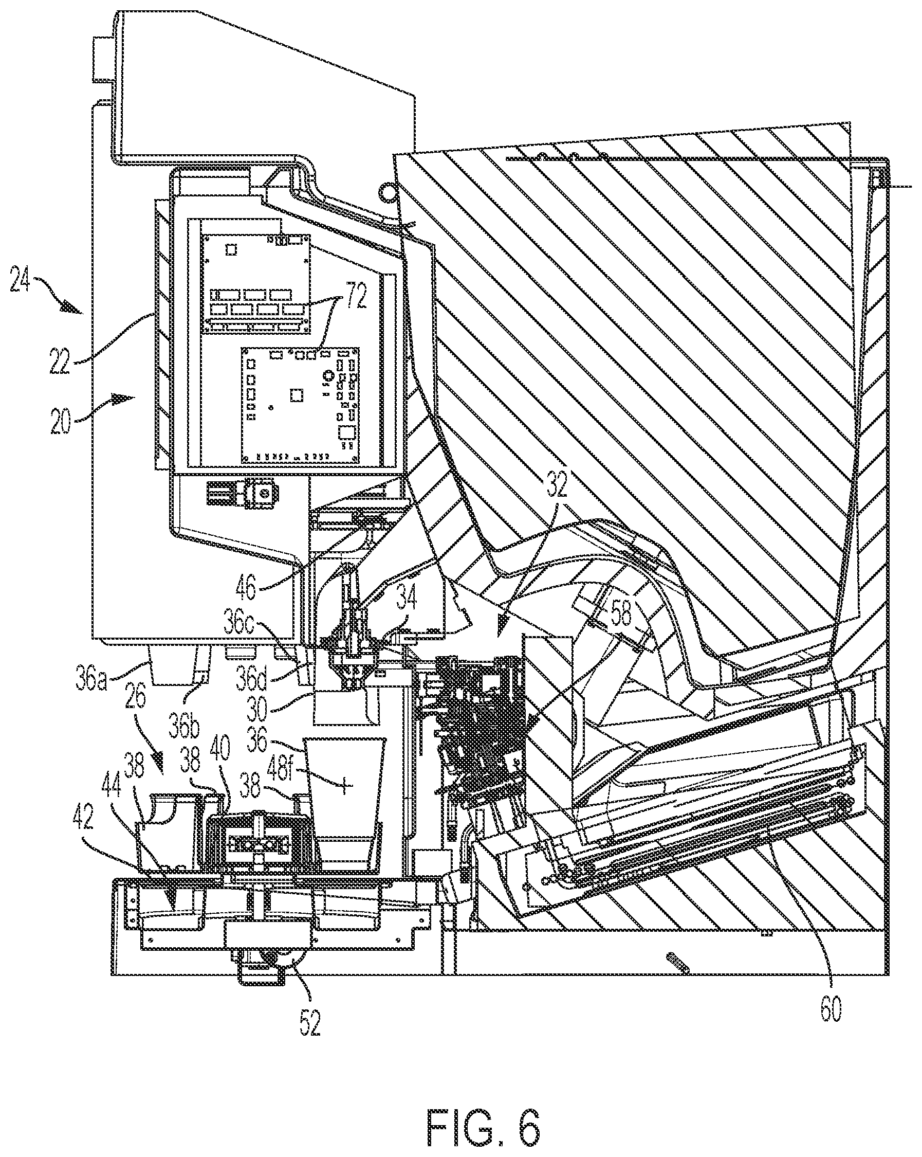 Patent US12492112 Figure 6 – Beverage dispensing apparatus