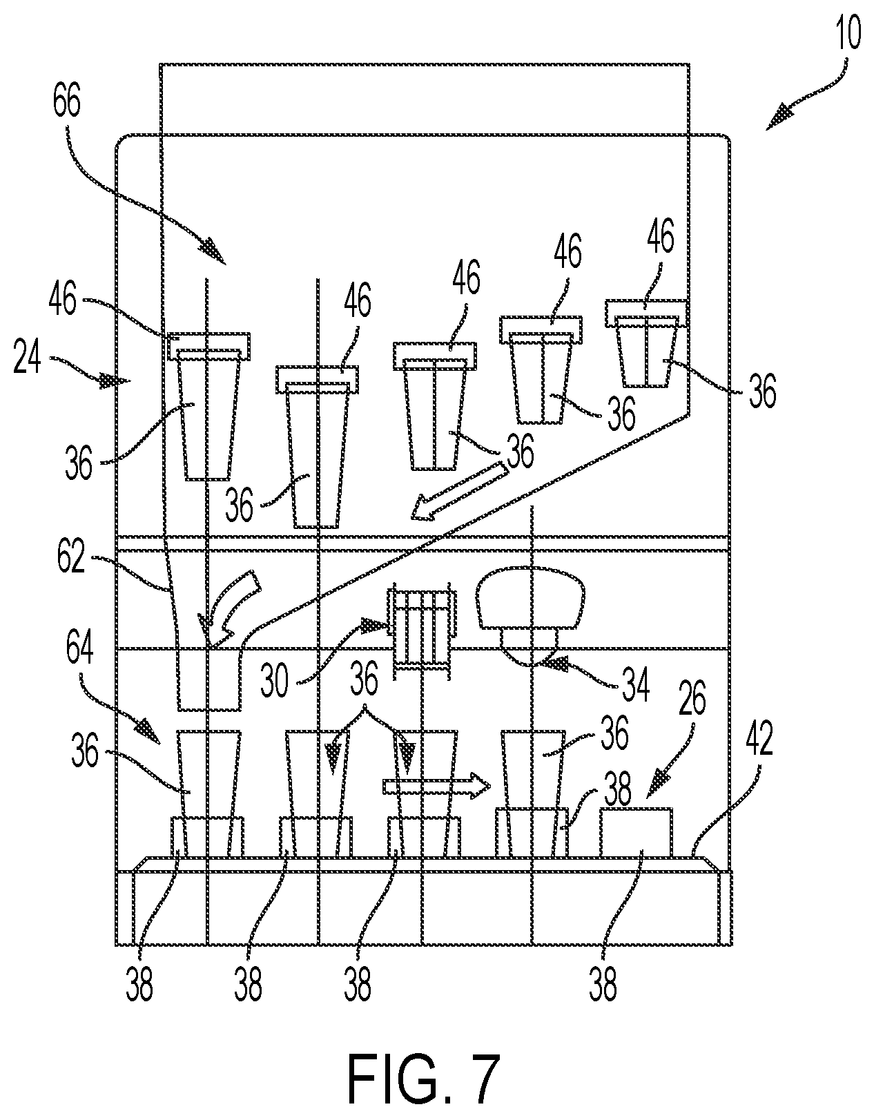 Patent US12492112 Figure 7 – Beverage dispensing apparatus