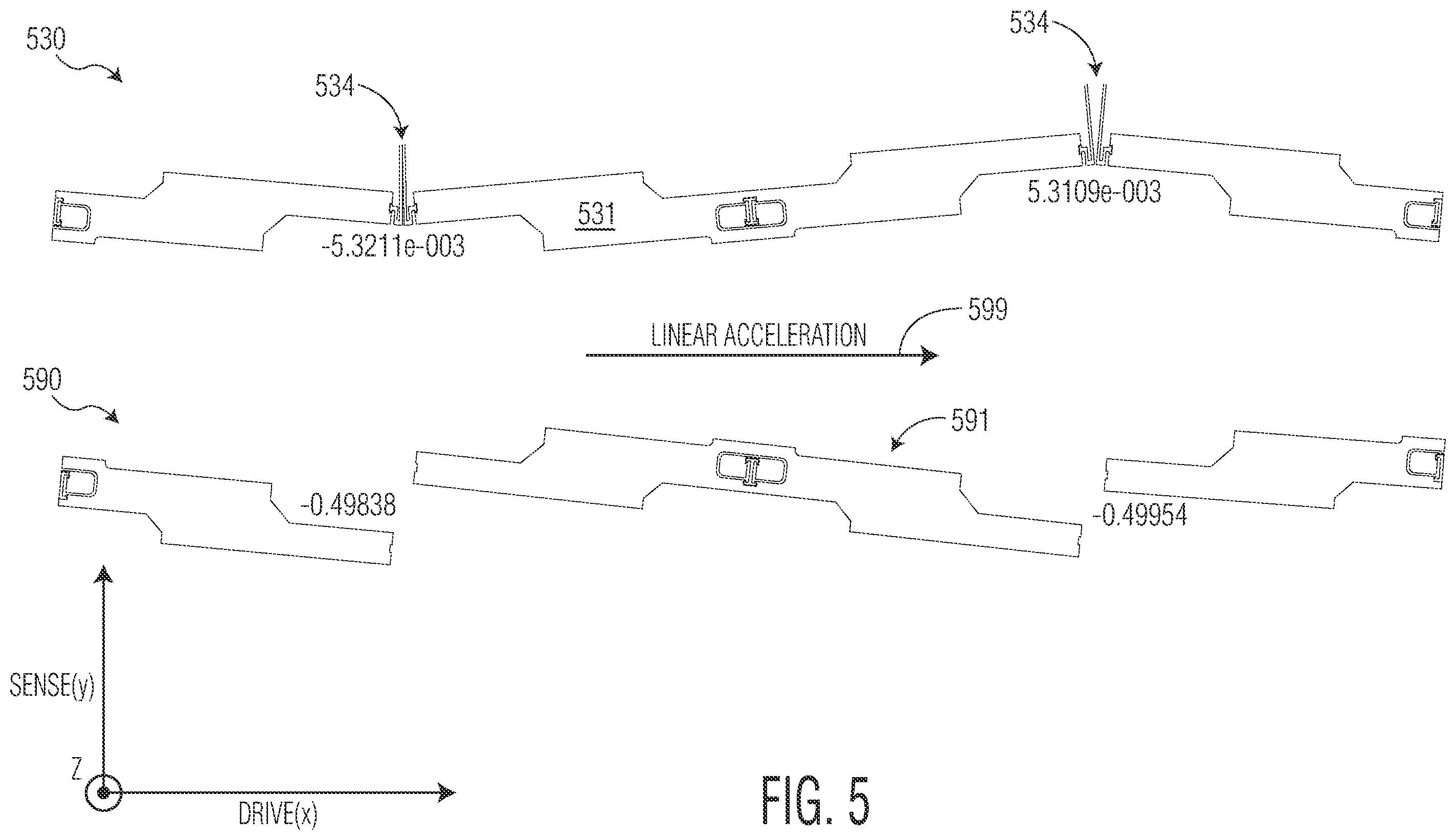 Patent US12492119 Figure 5 – Common mode rejection structures for mems devices