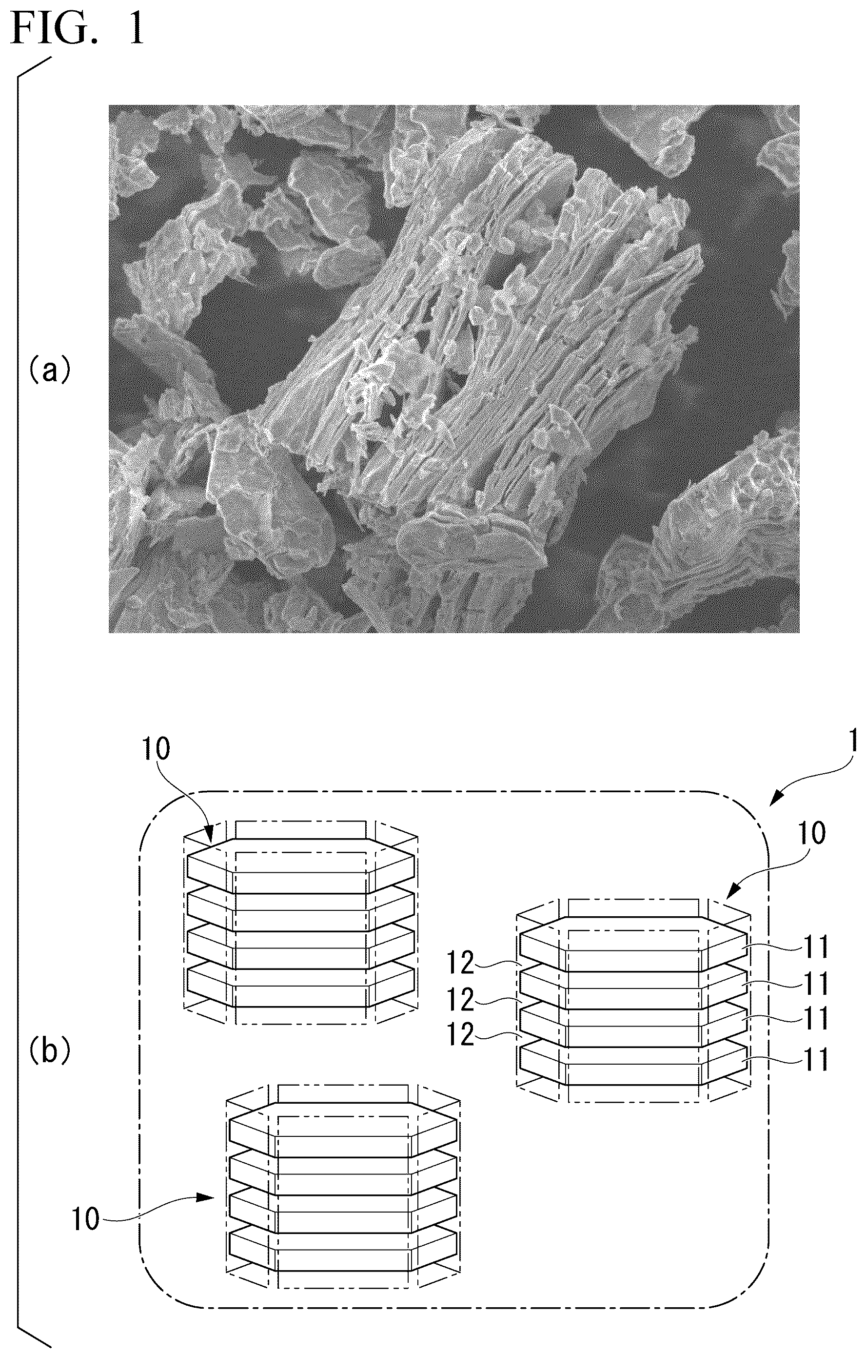 Patent US12492135 Figure 1 – Layered double hydroxide crystal, anion adsorbent, and method for producing layered double hydroxide crystal