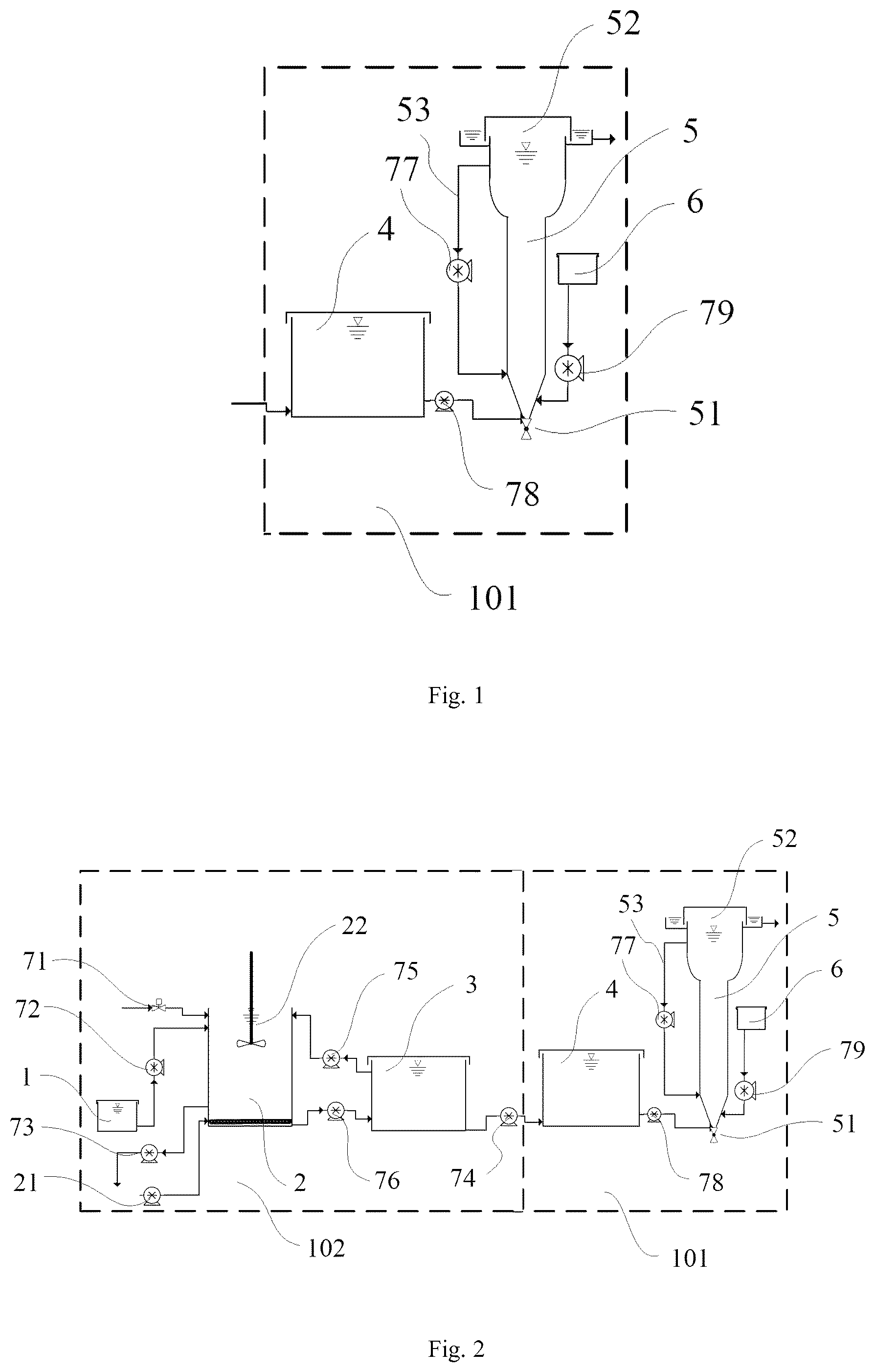 Patent US12492139 Figure 1 – Process for enriching phosphorus and recovering blue iron ore by using biofilm method