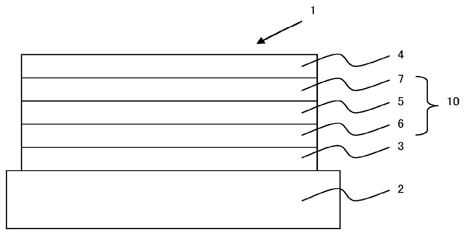 Patent US12492162 — Organic electroluminescent element and electronic device — Figure 1