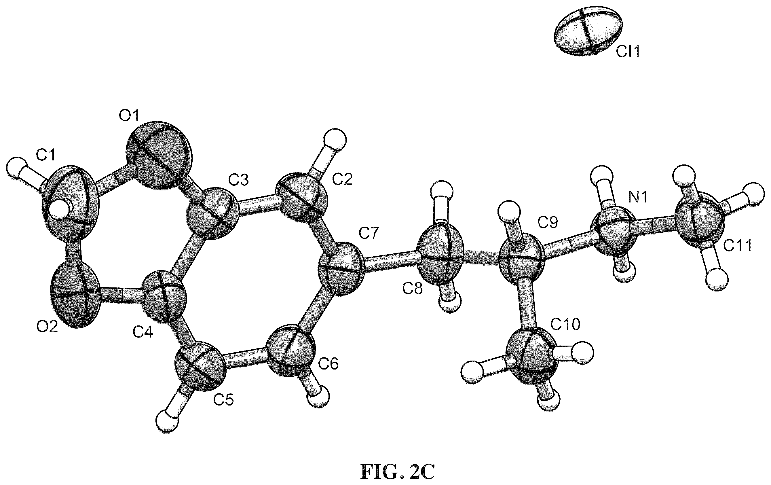 Patent US12492178 Figure 4 – Stable polymorph of R-MDMA HCl