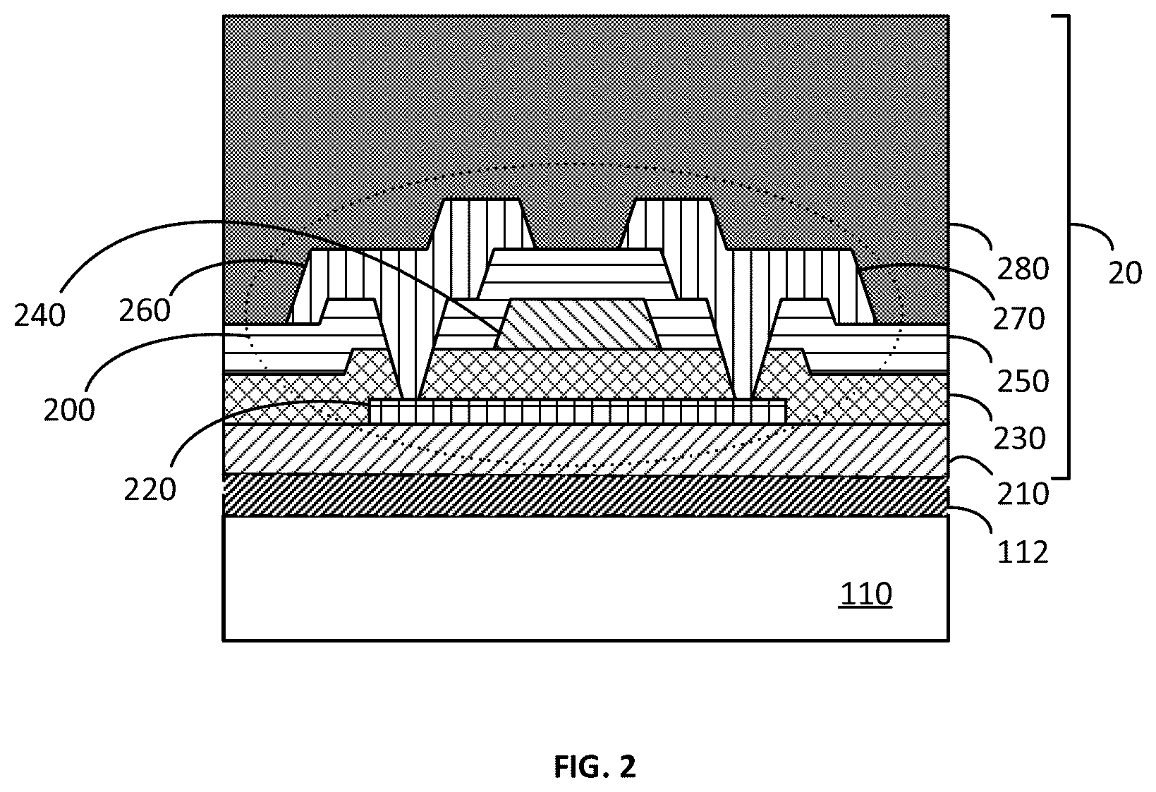 Patent US12492313 Figure 2 – Materials for forming a nucleation-inhibiting coating and devices incorporating same