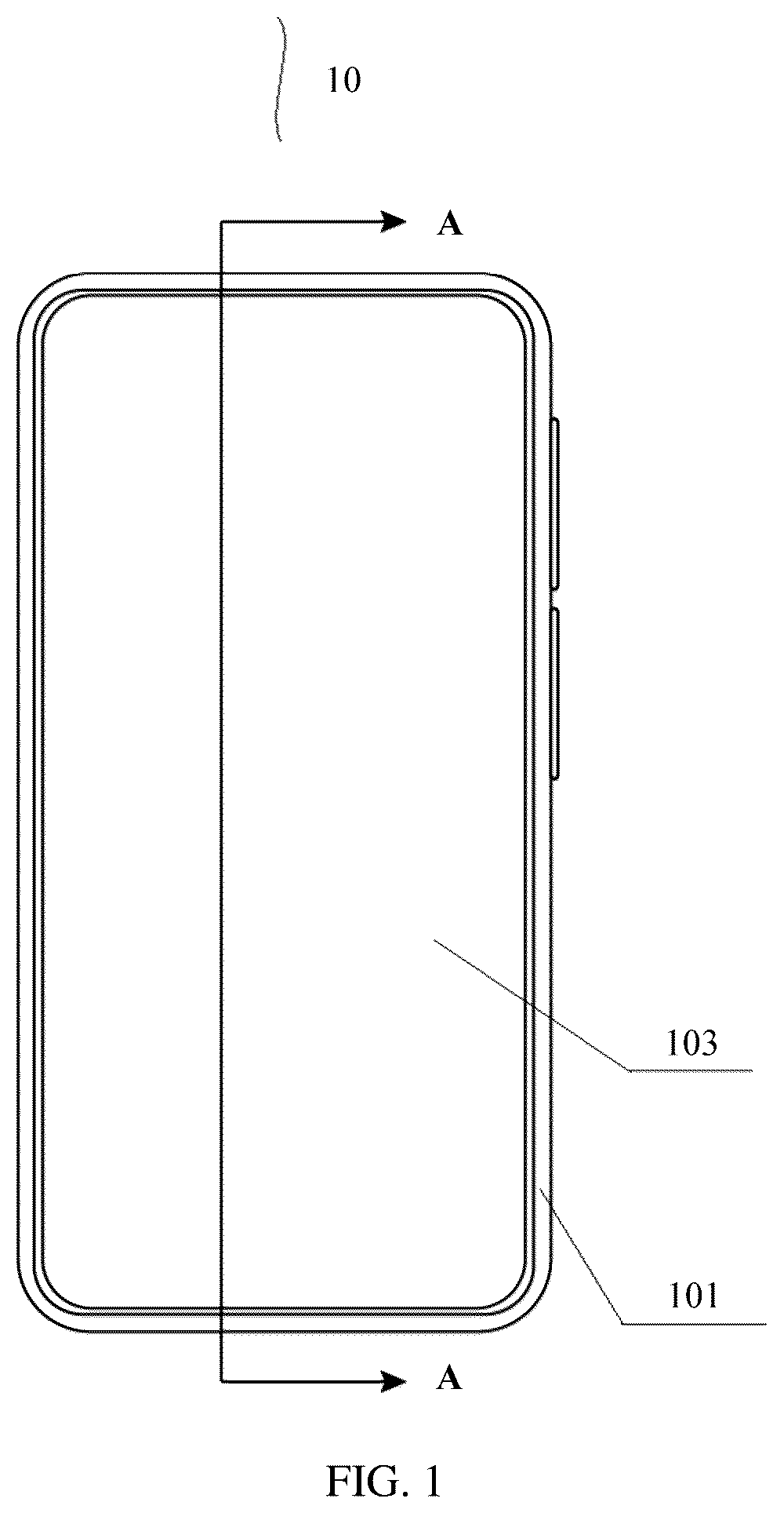 Patent US12492319 Figure 1 – Finish coat composition, composite material, middle frame of electronic device, housing of electronic device, and electronic device